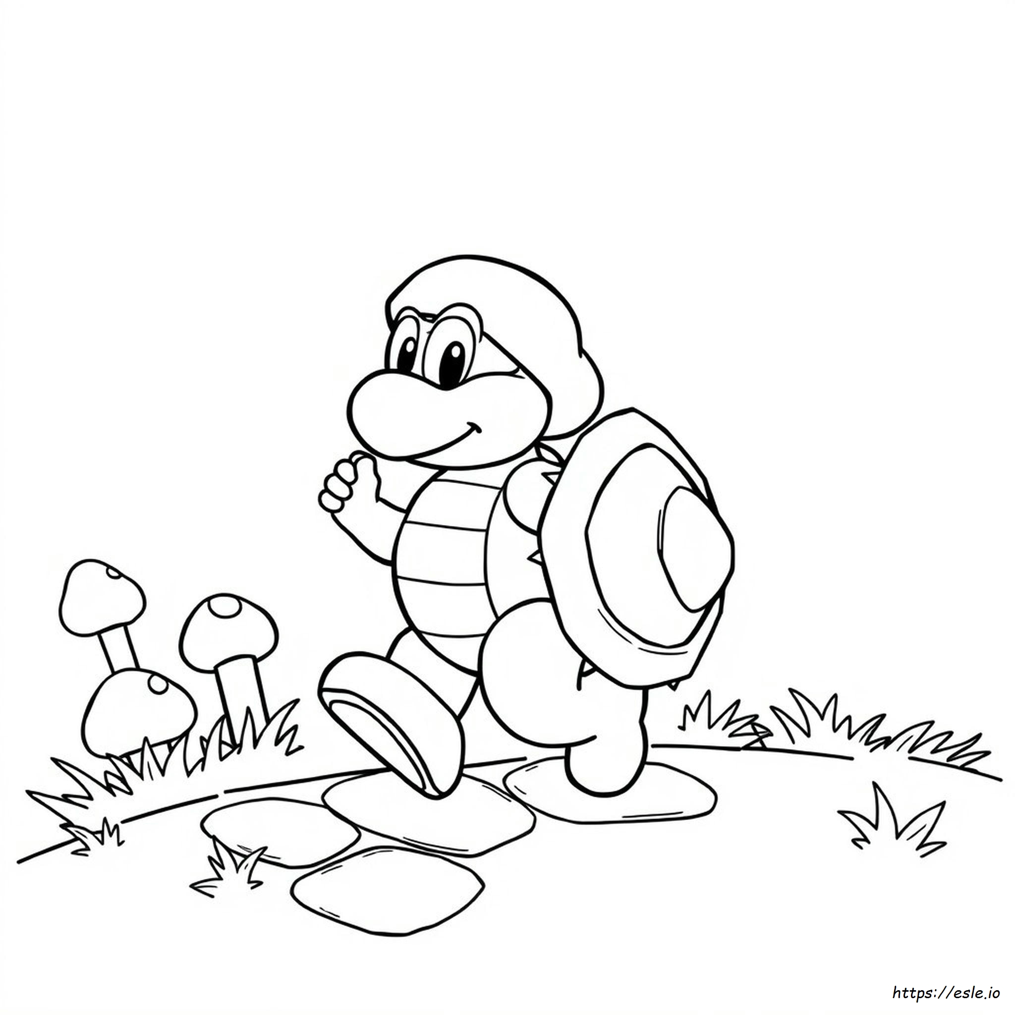 ノコノコ ぬりえ