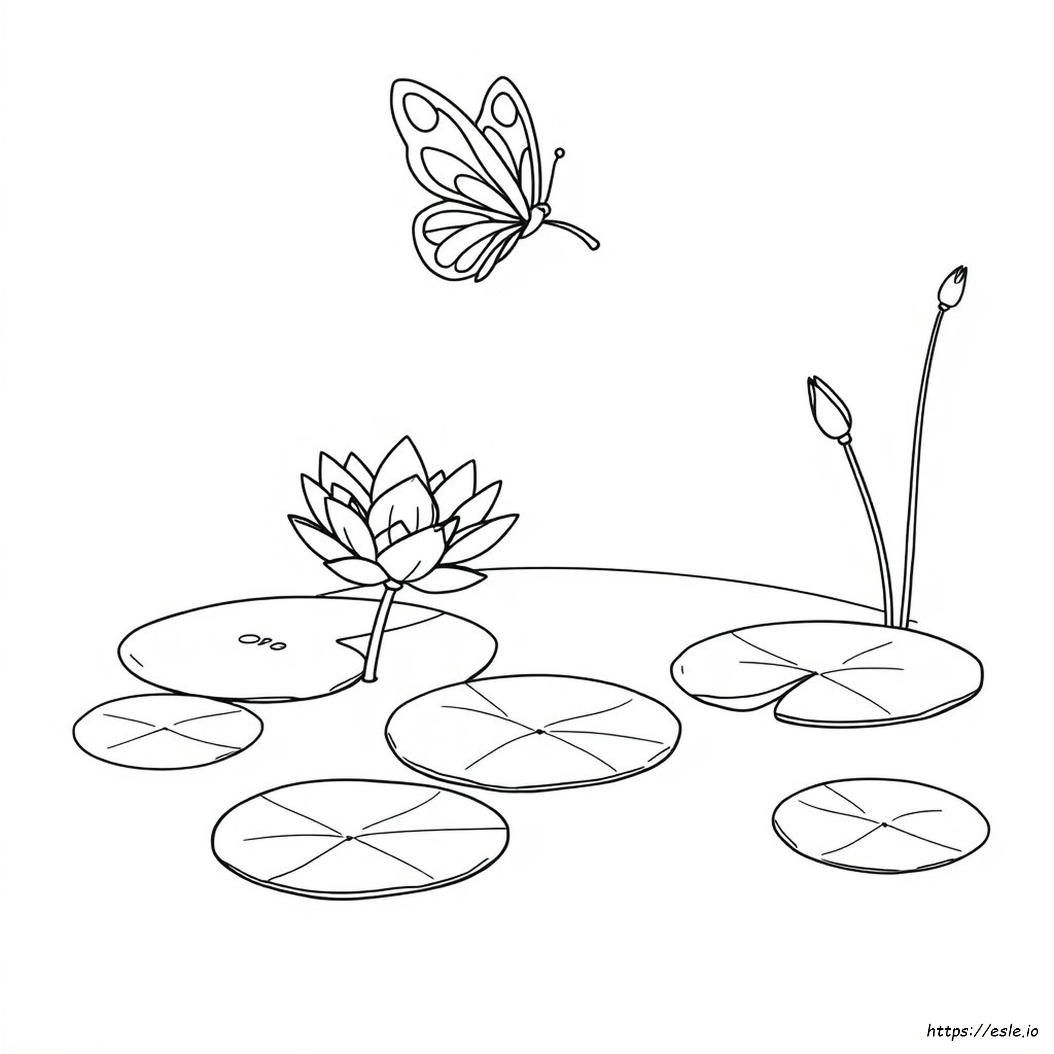 Free Pond Coloring Pages
