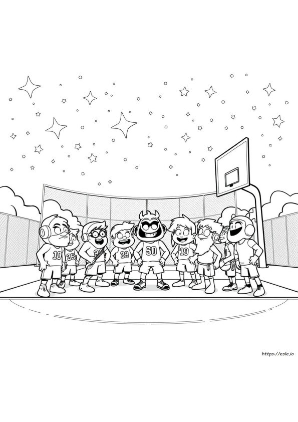 Space Jam Goon Squad Kleurplaten