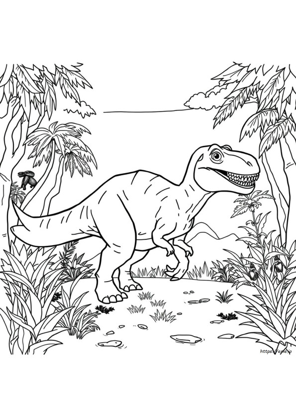 Jurassic World Dinozor Boyama Sayfası
