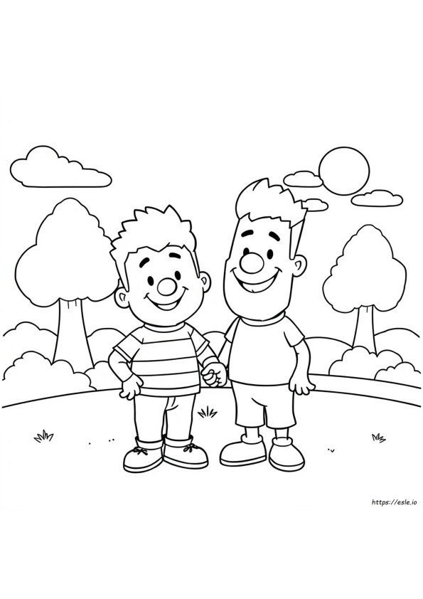 Coloriage Larry Et Lawrie