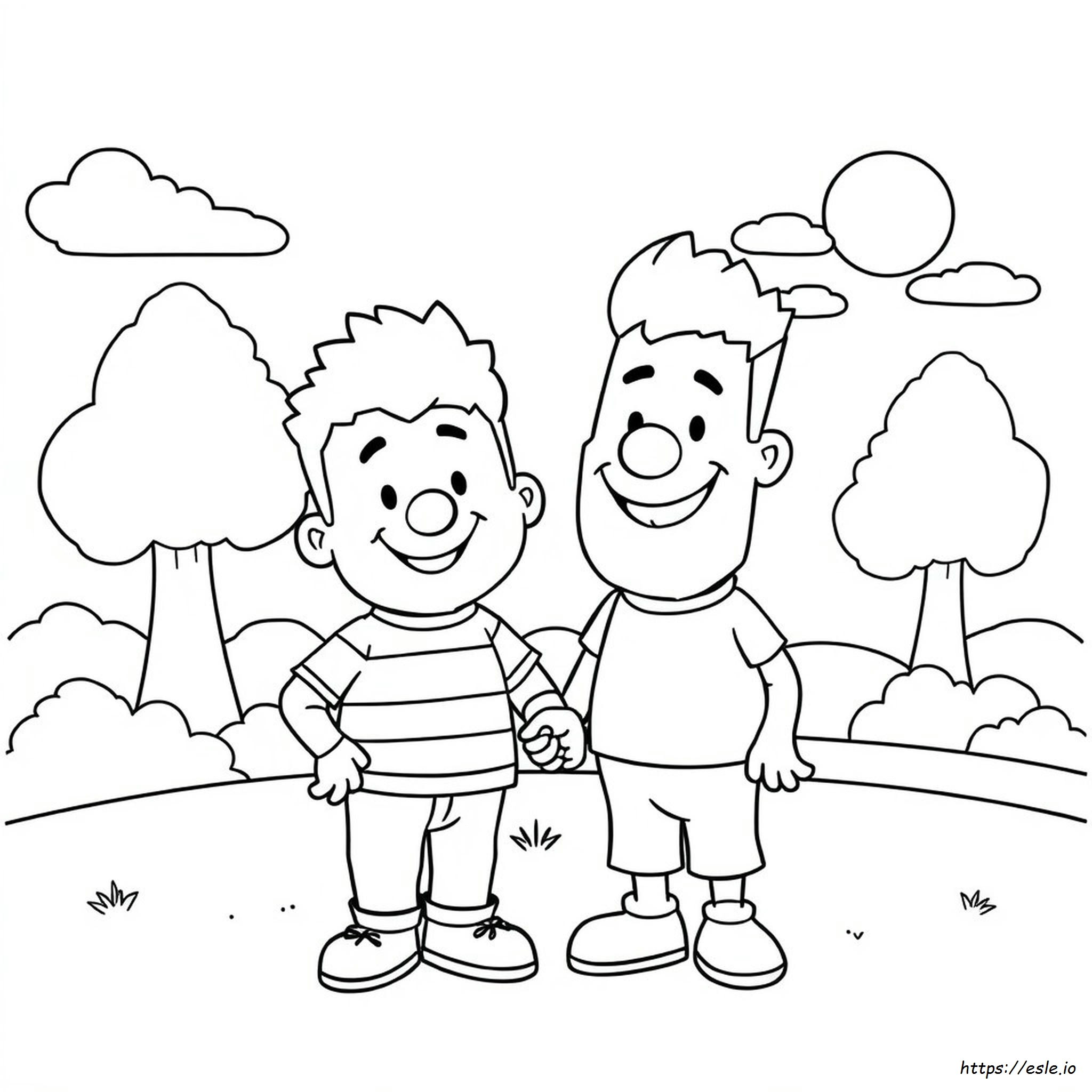 Larry And Lawrie Coloring Pages
