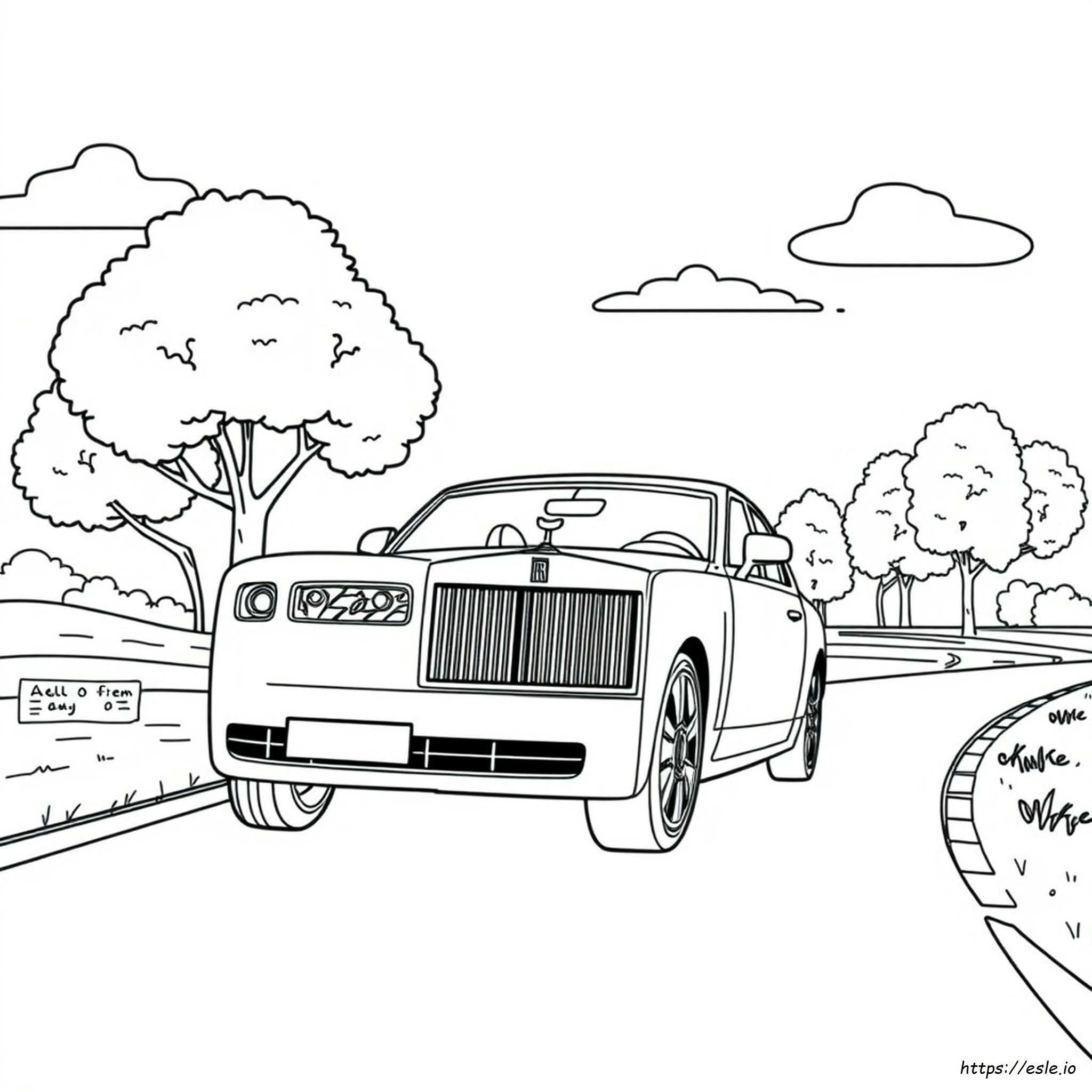 Rolls Royce Coloring Page Printable
