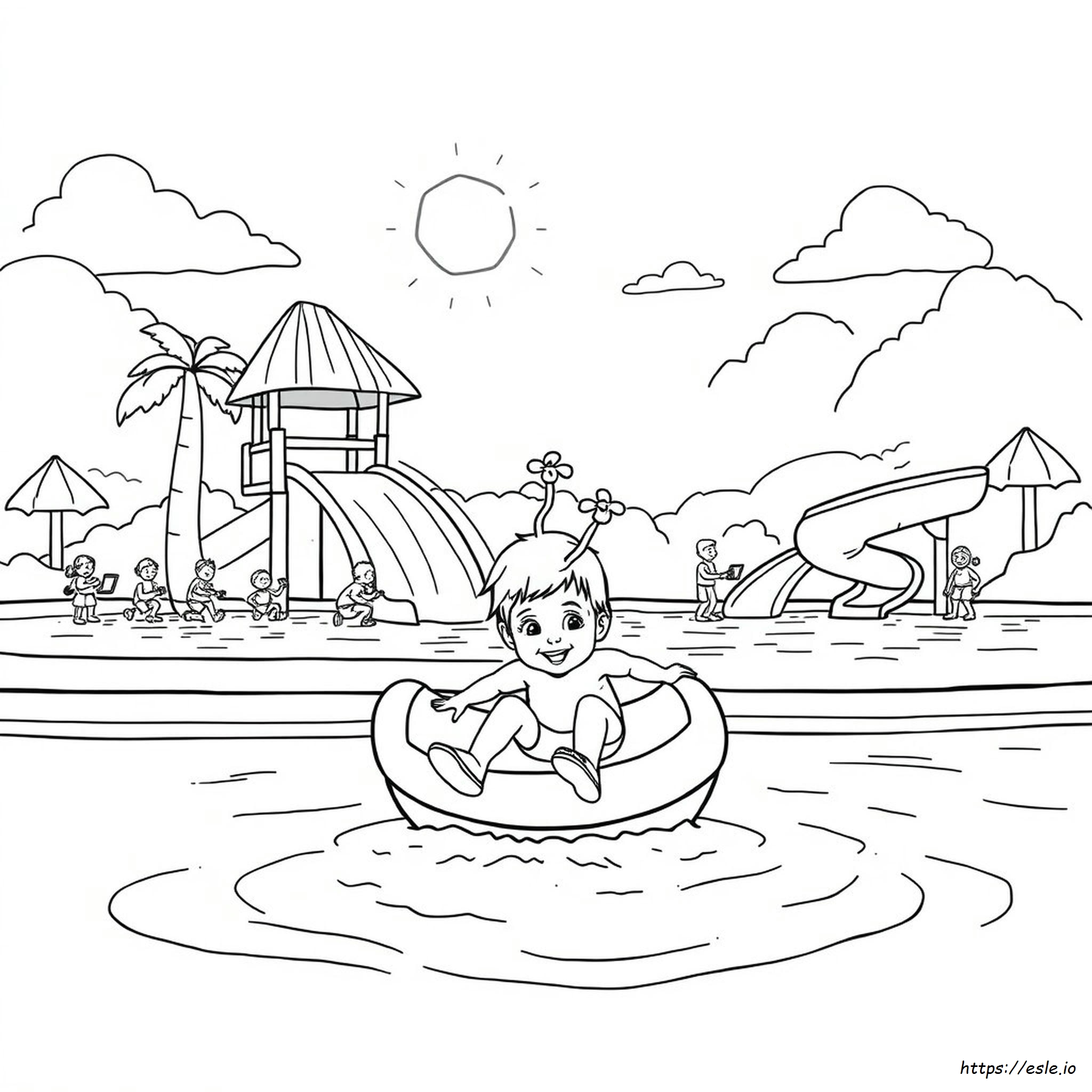 Water Park Coloring
