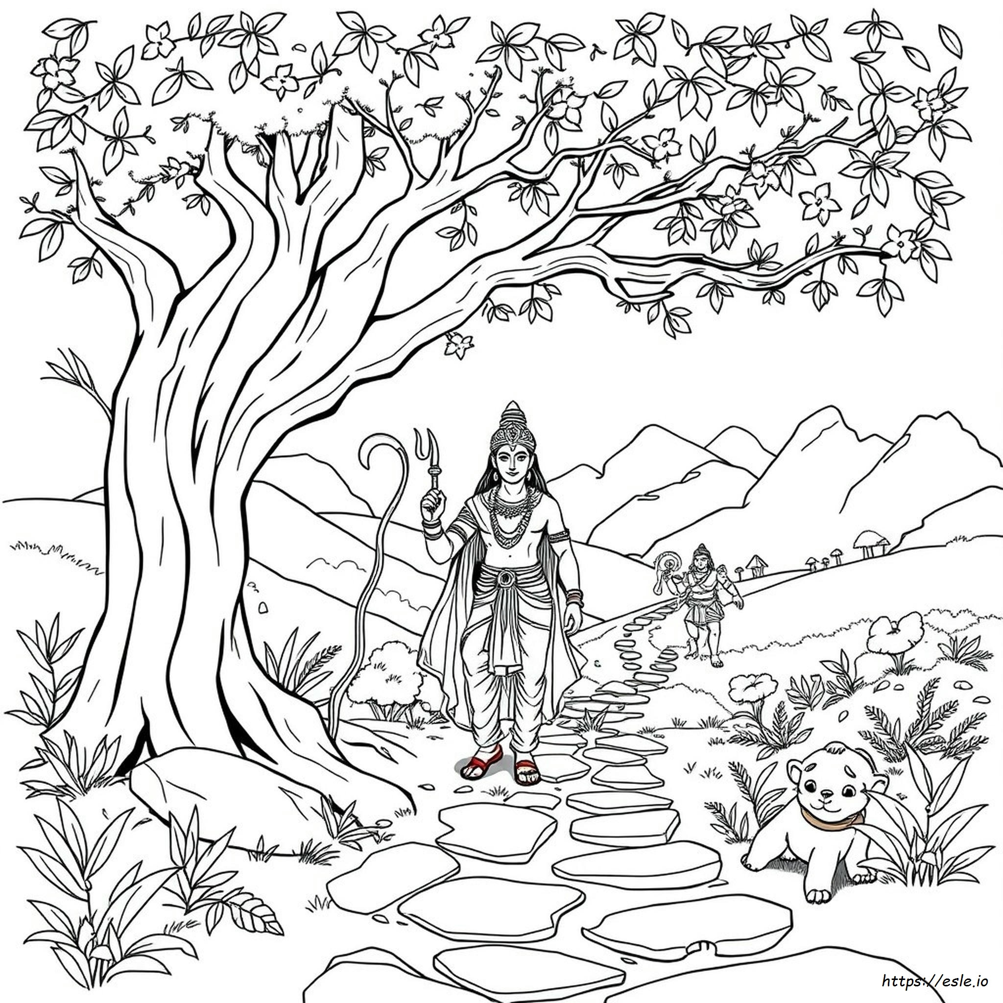 Gambar Mewarnai Rama