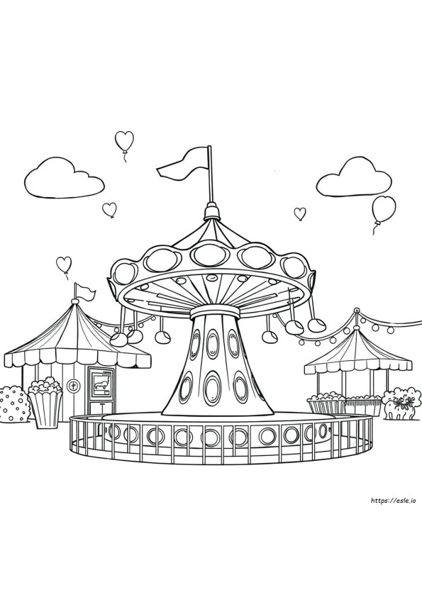 Carnaval Printbare Pretpark Kleurplaten