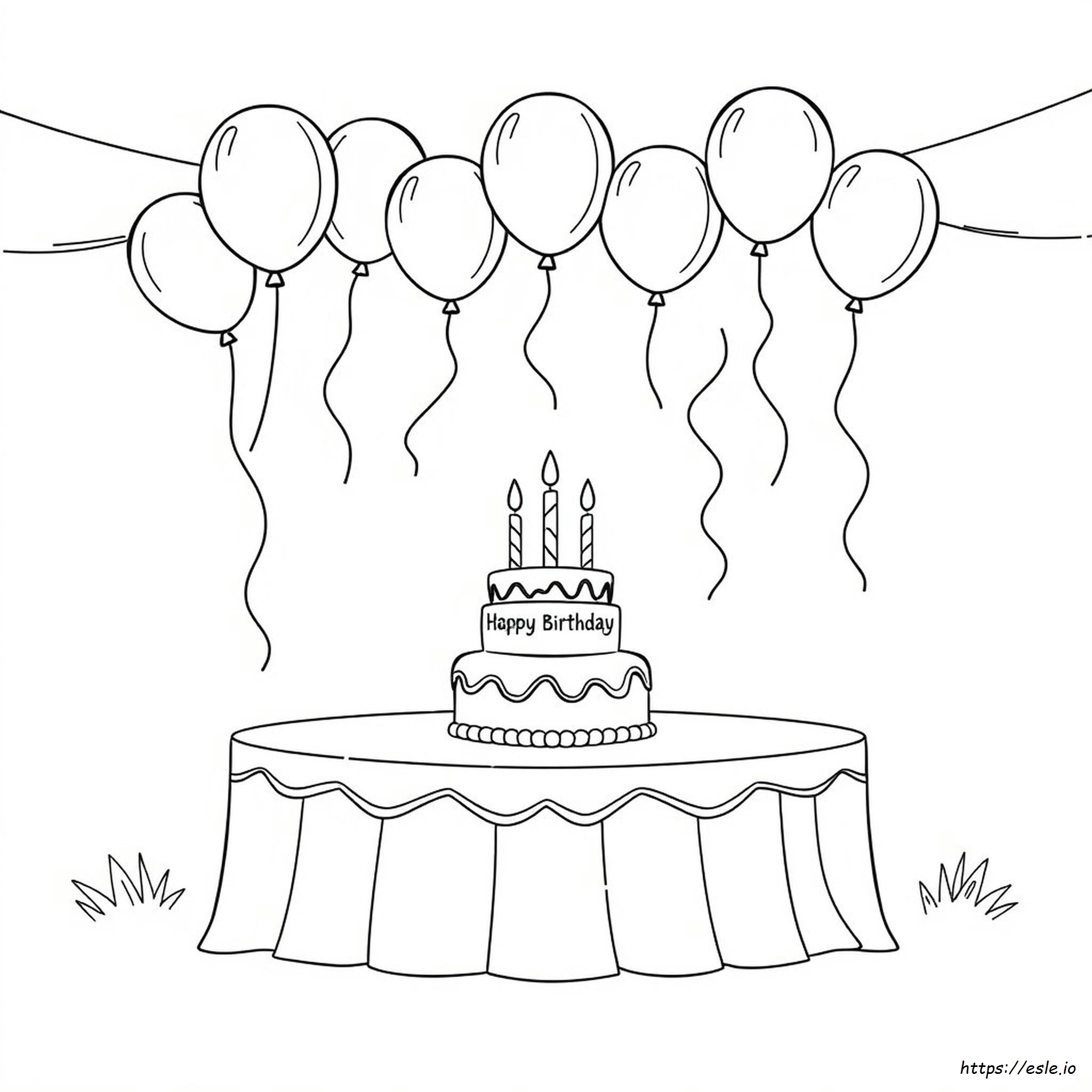 Birthday Party Colouring