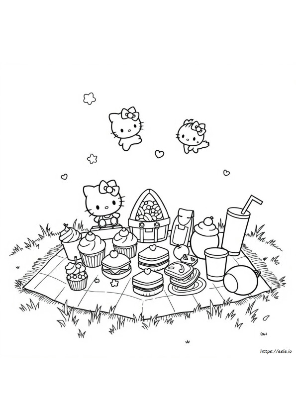 Sanrio Comida Páginas Para Colorear