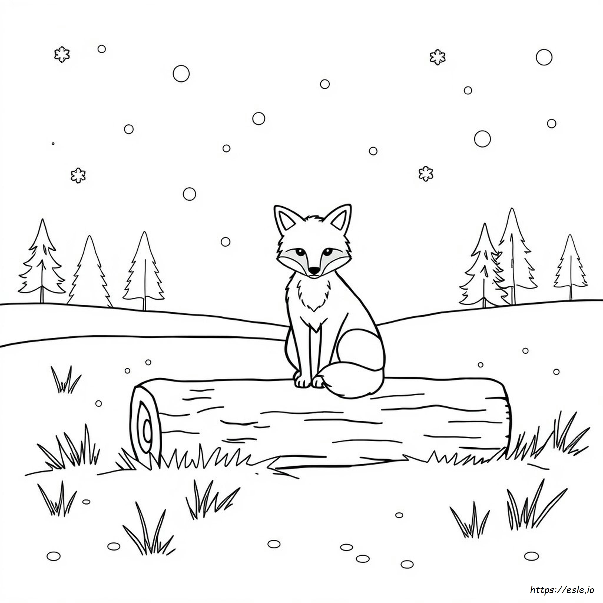 Coloriage Renard À Imprimer