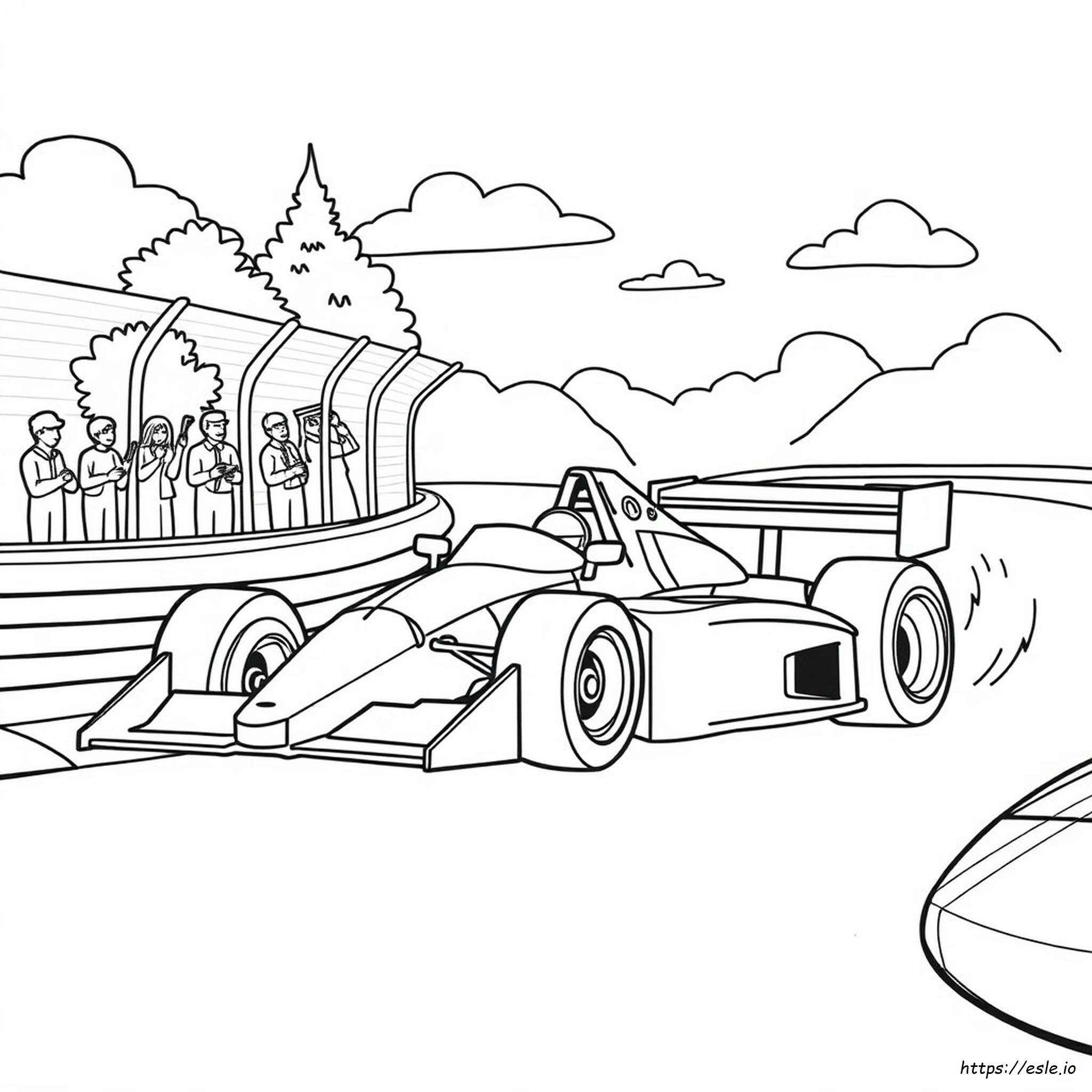Race Car Coloring Book