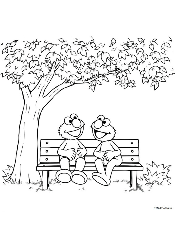 Elmo Ve Abby Boyama Sayfaları