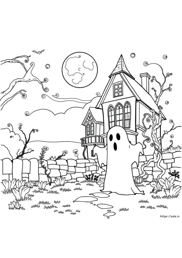Páginas Para Colorear De Fantasmas Para Adultos