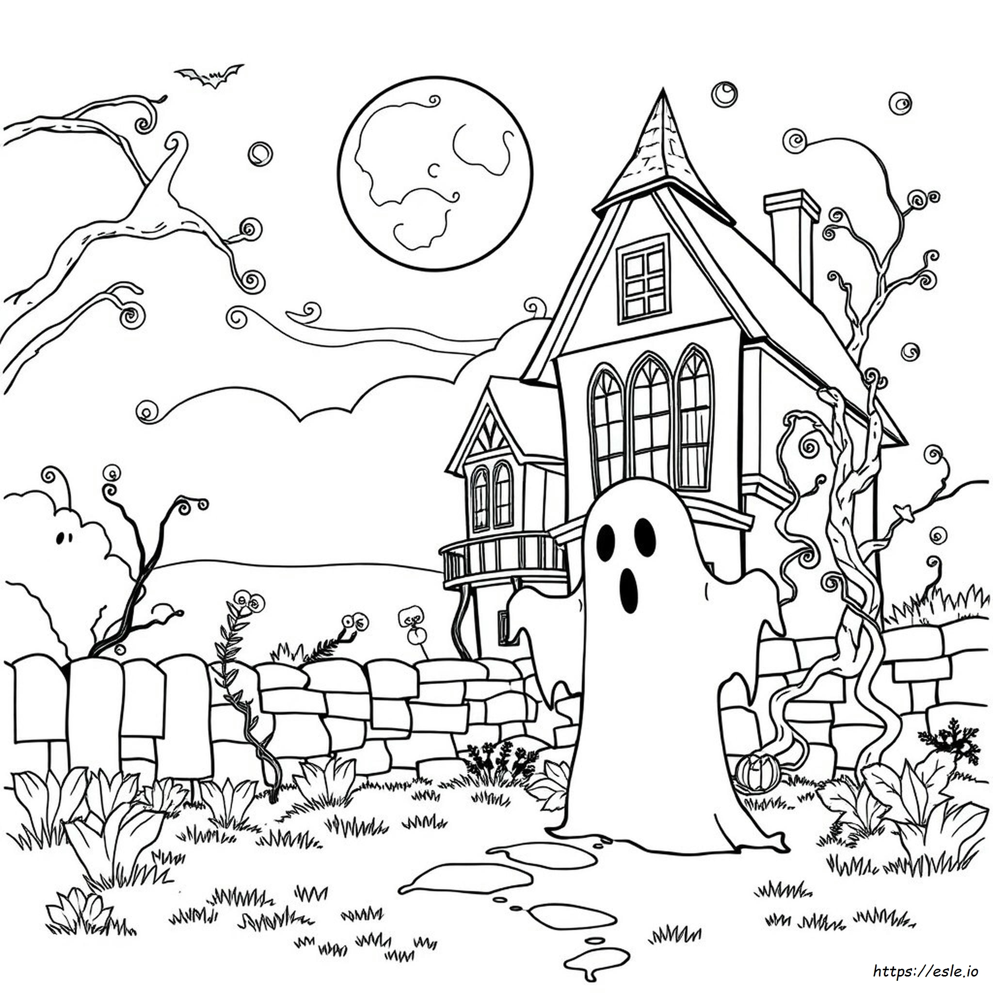 Ghost Coloring Pages For Adults