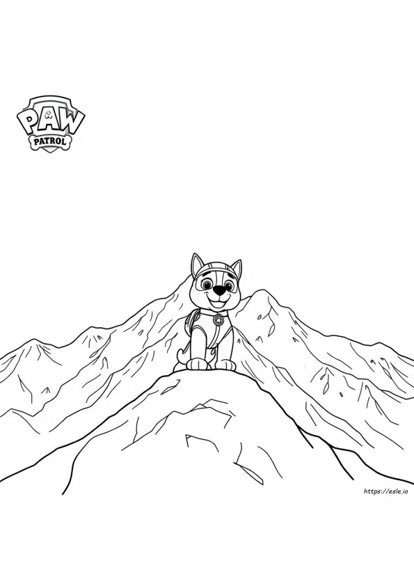 Everest Perkasa Paw Patrol Gambar Mewarnai