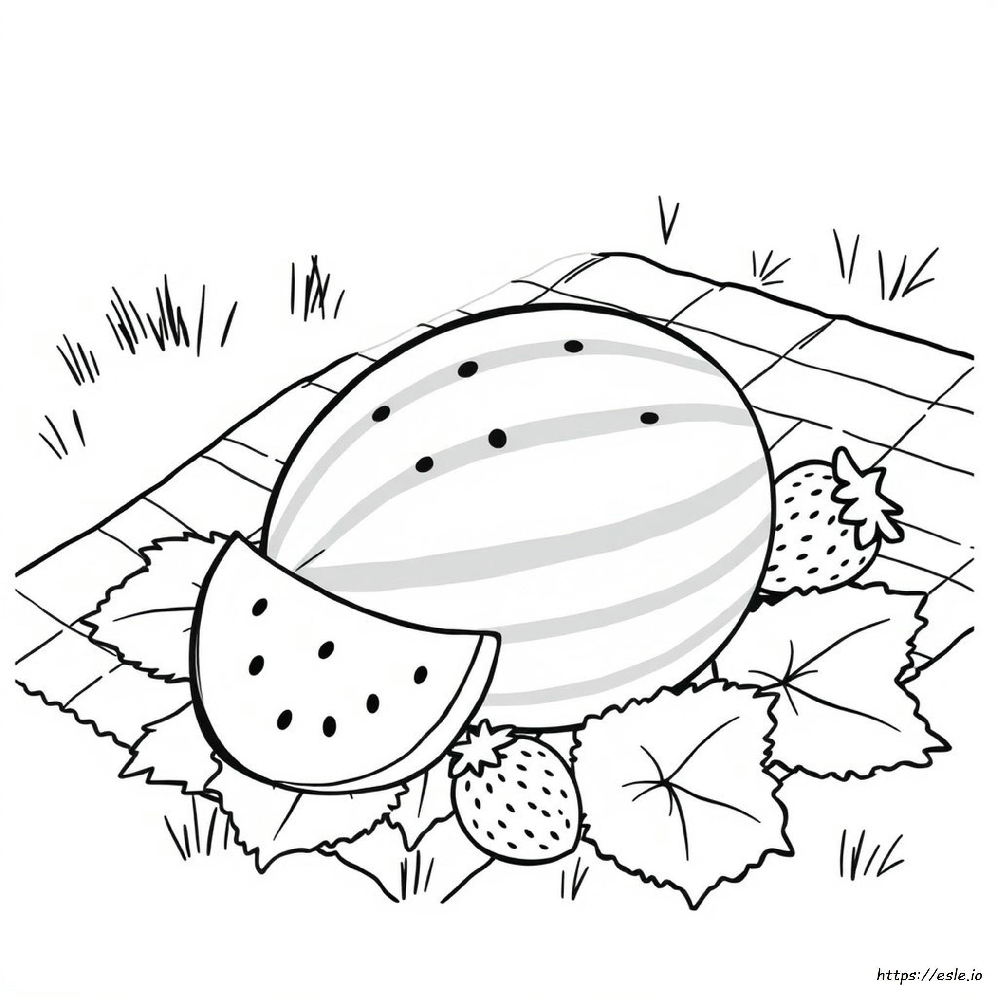 Watermelon Coloring Pages To Print