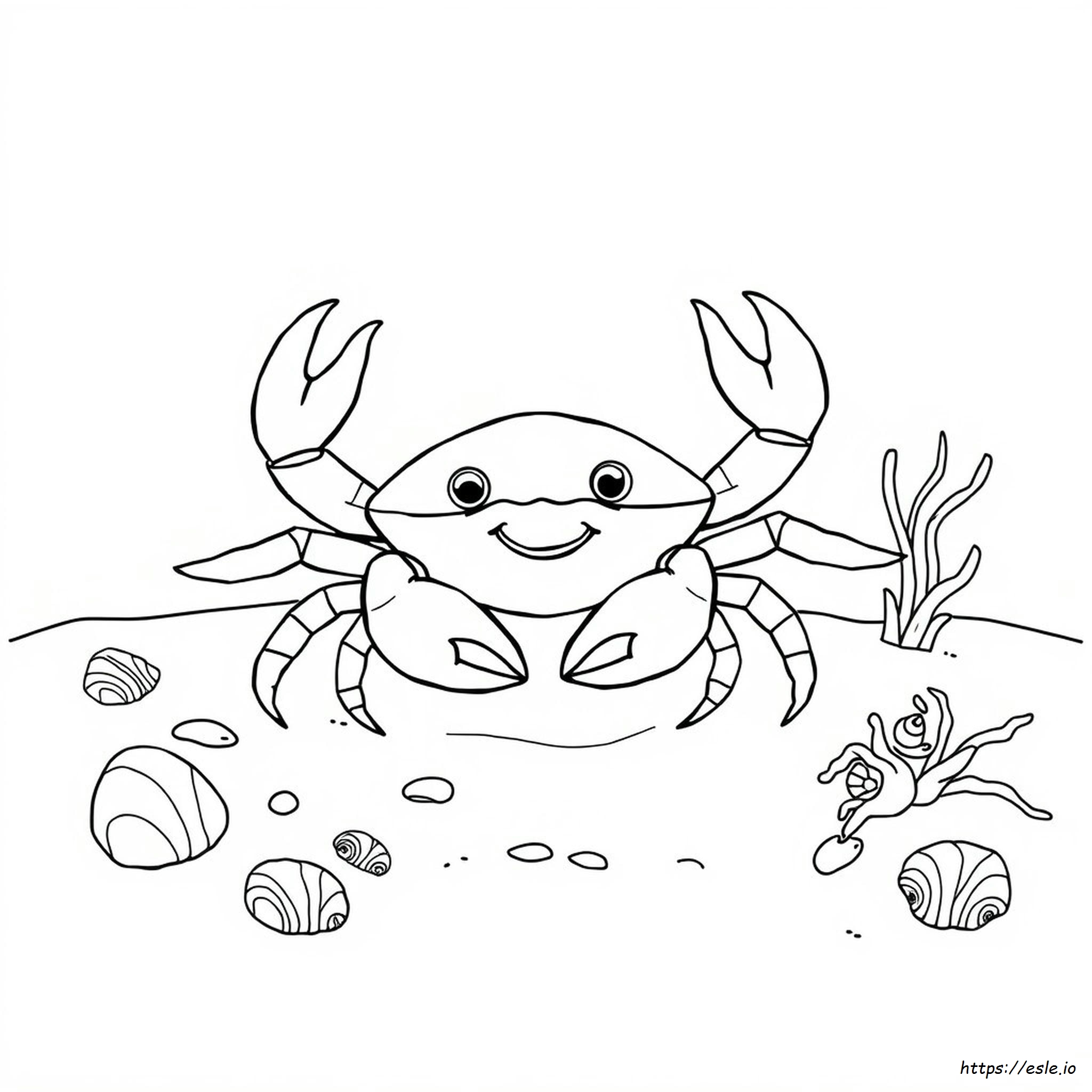 Free Printable Crab Coloring Pages
