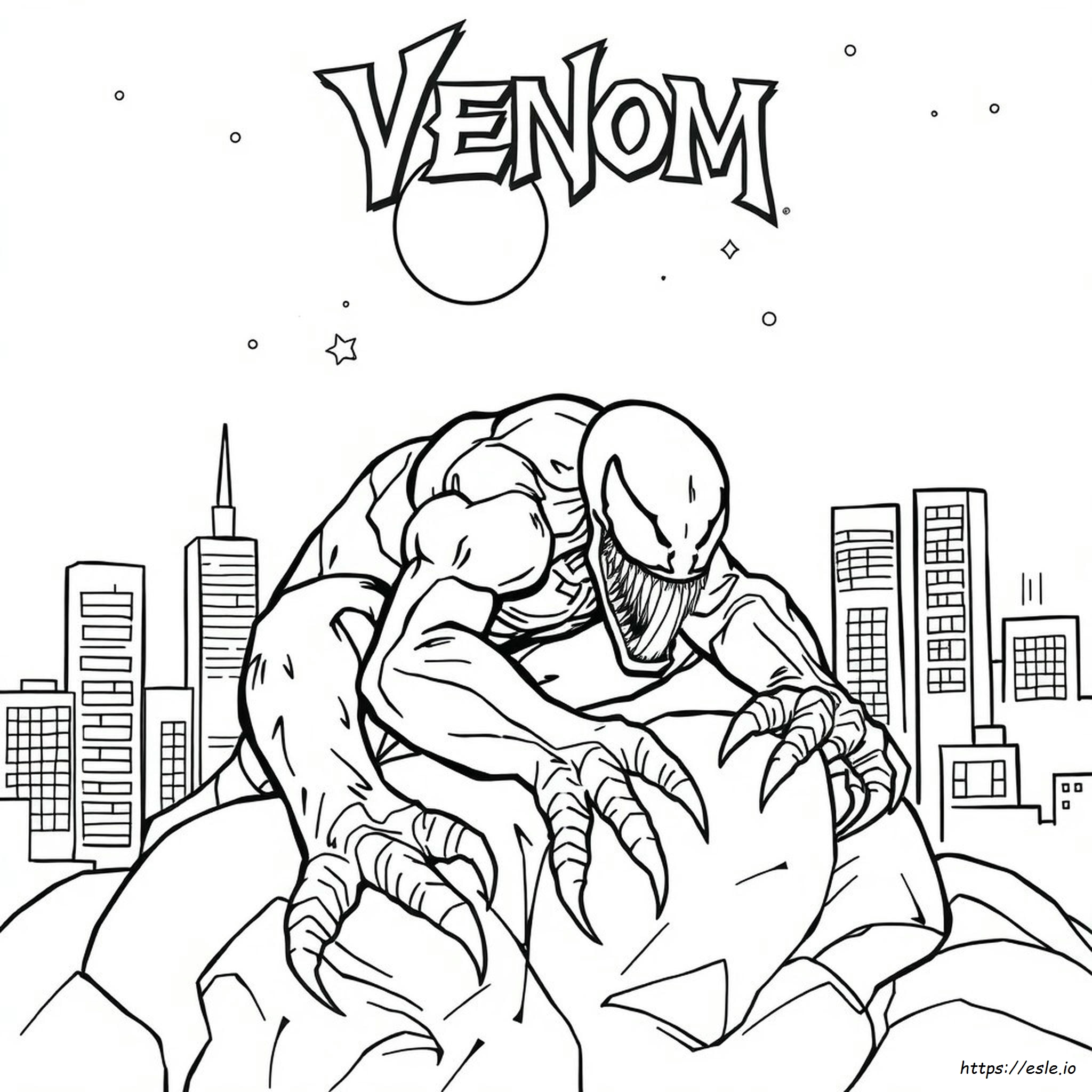 Venom Colouring In Pages