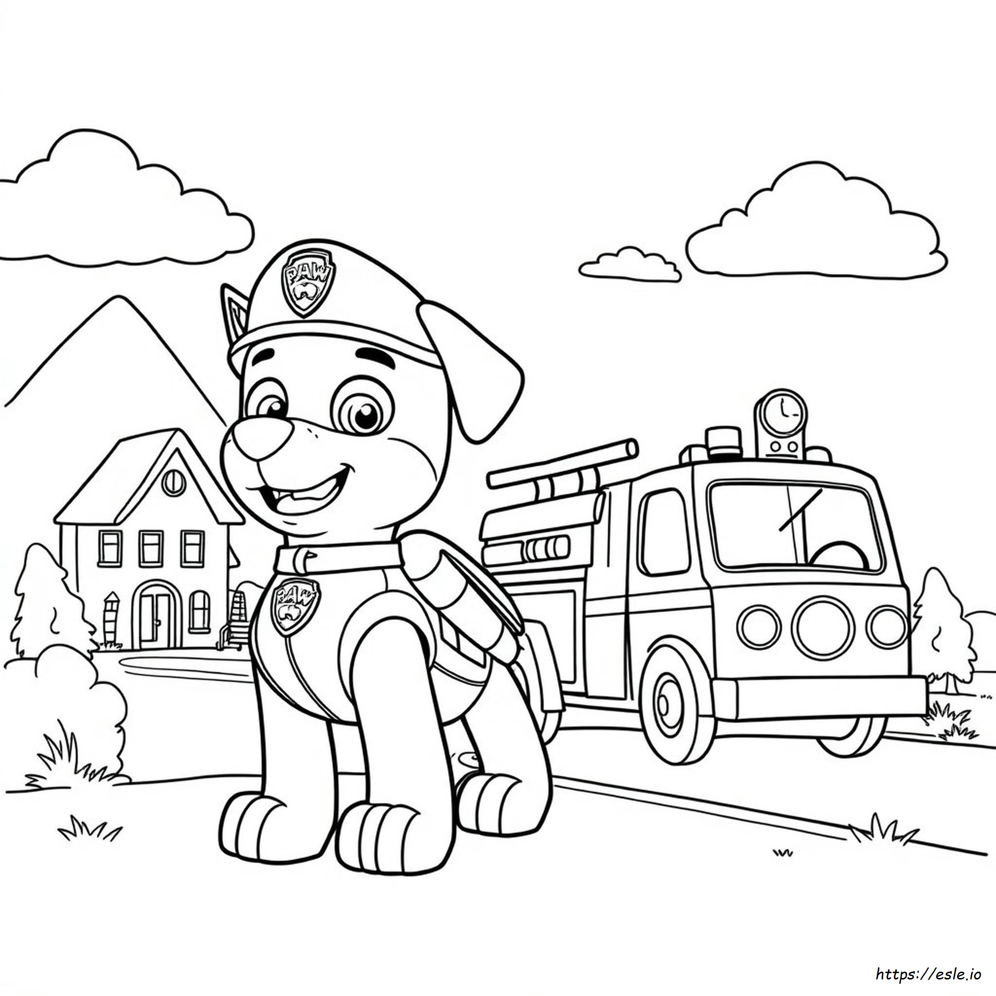Printable Liberty Paw Patrol Coloring Page