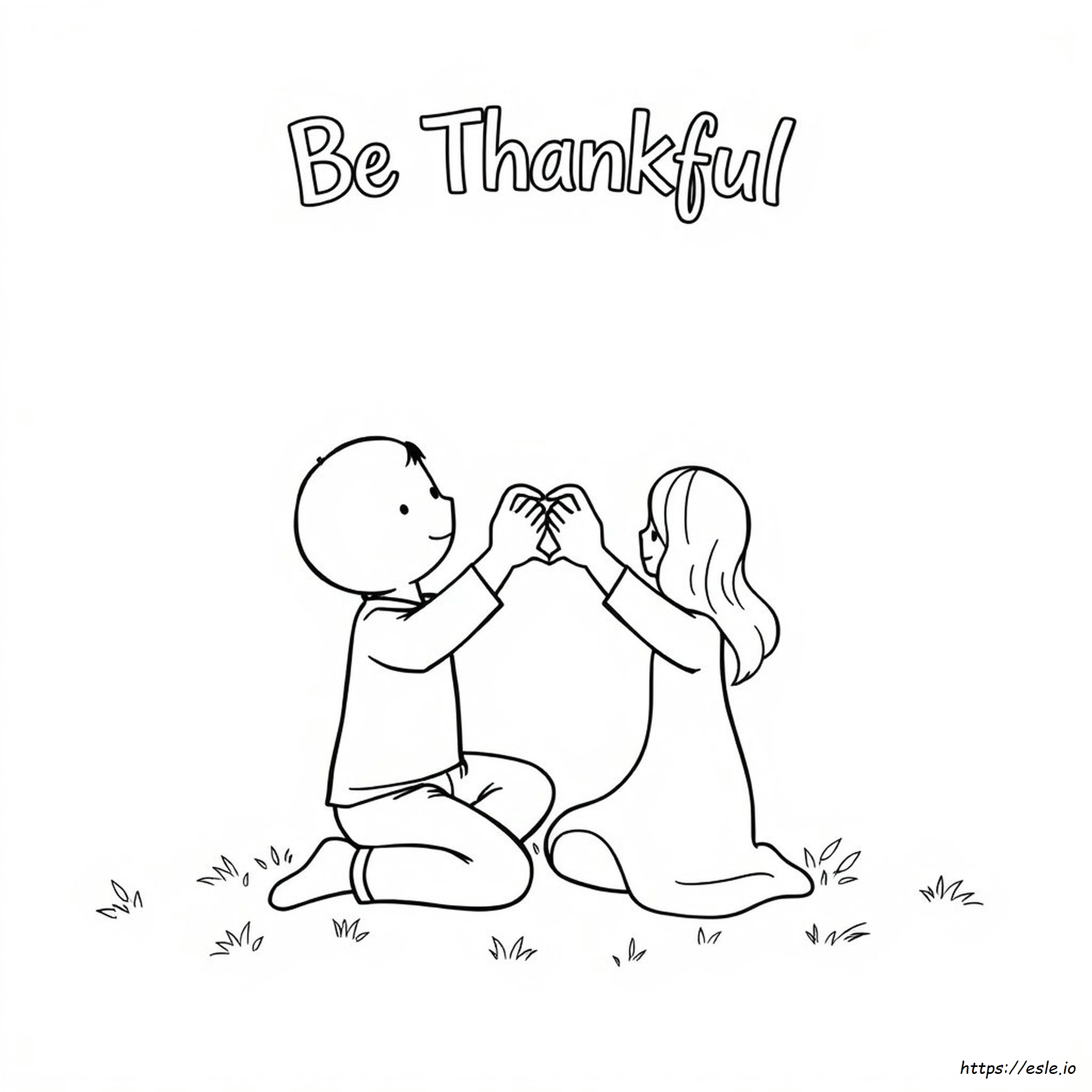 Be Thankful Coloring Pages