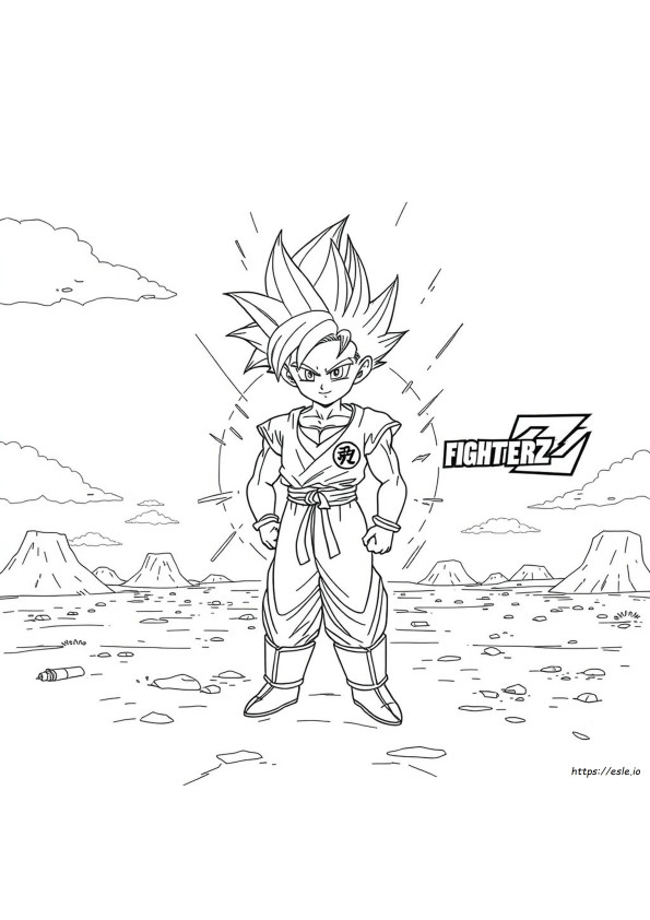 Dragon Ball Z Coloring Pages Goku Super Saiyan 5