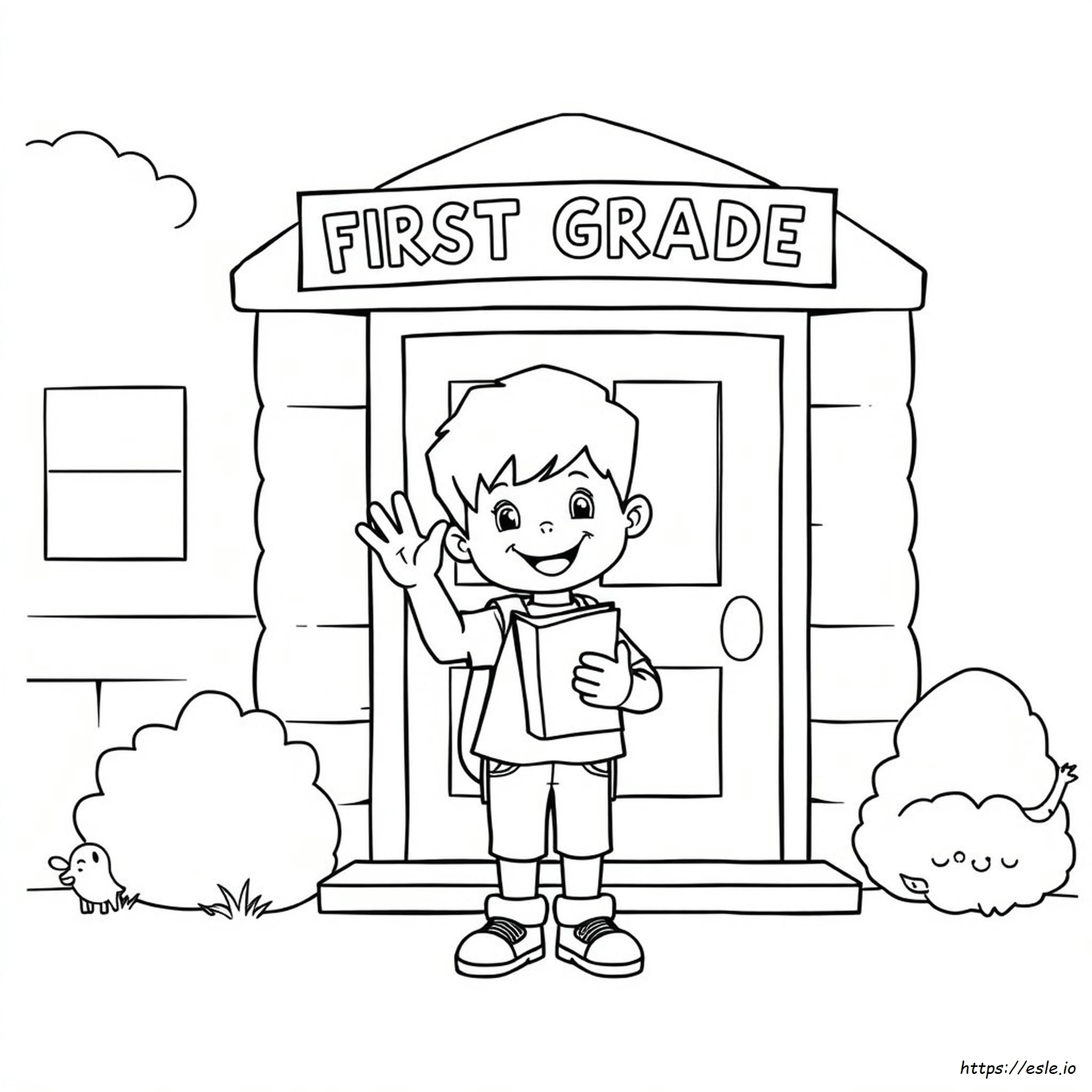 First Day Of First Grade Coloring Pages