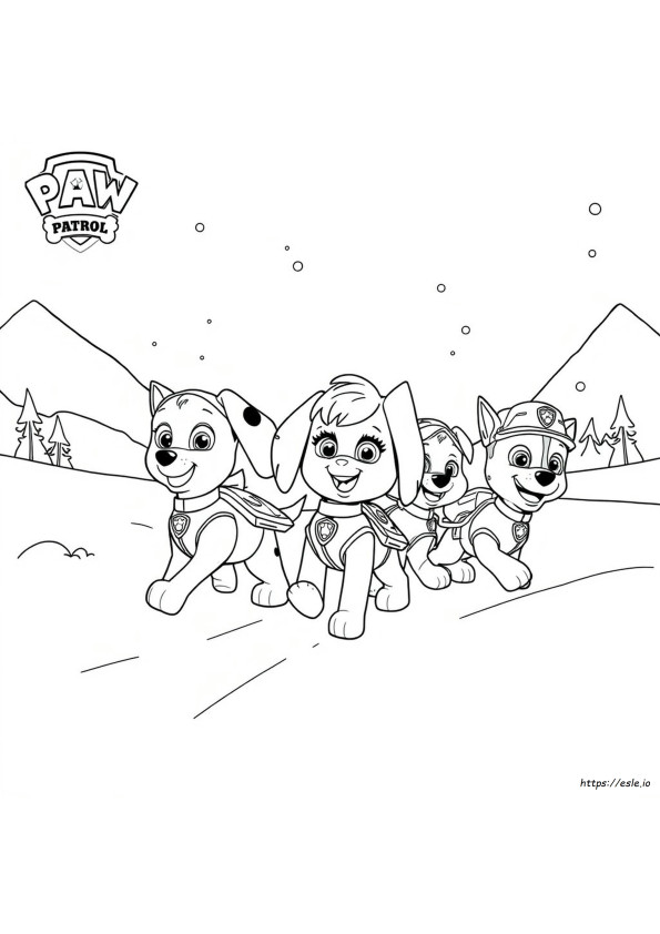 Colouring Page Paw Patrol