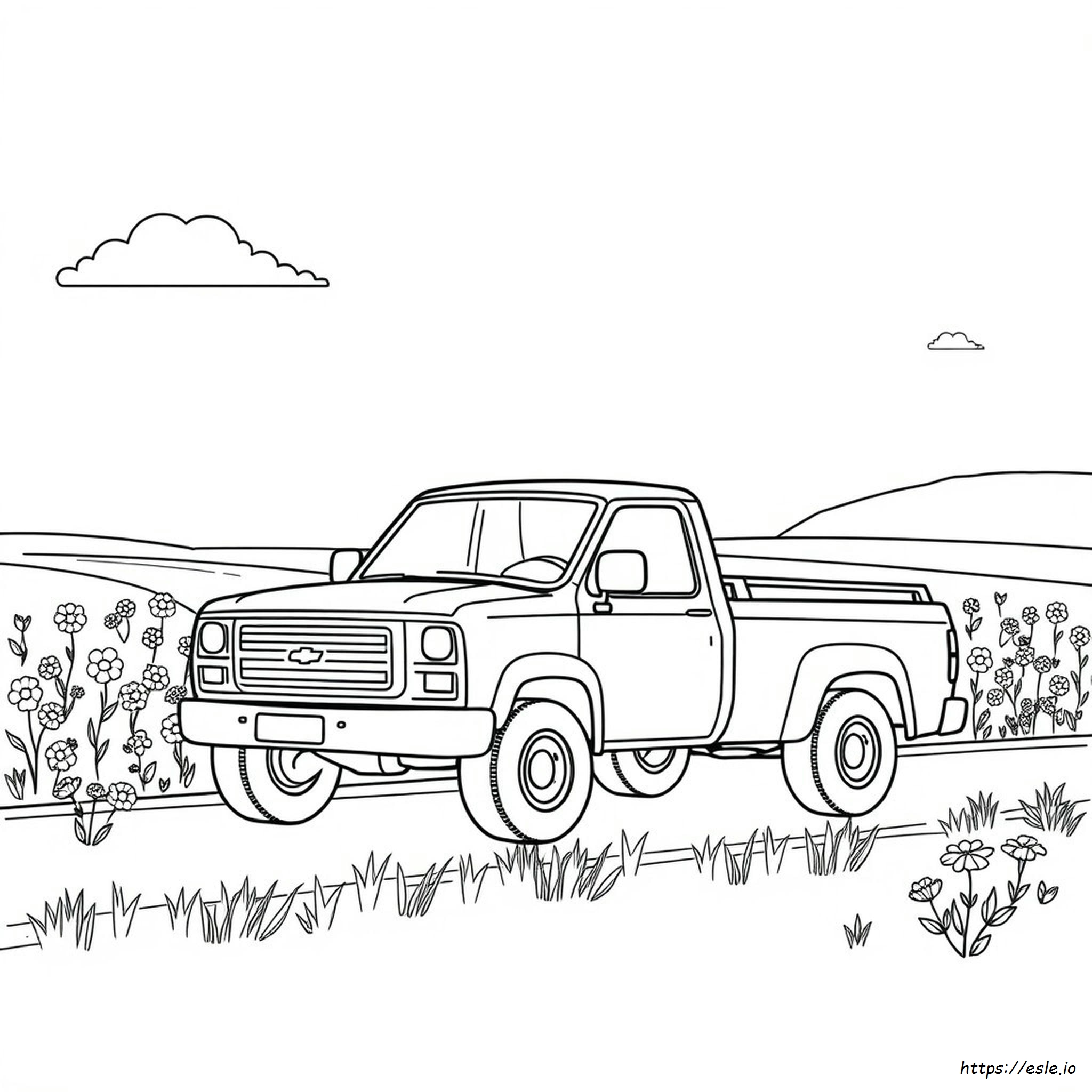 Pickup Truck Coloring Pages Printable