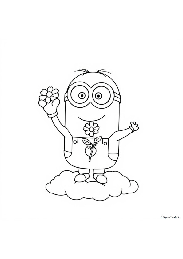 Simple Minion Coloring Pages