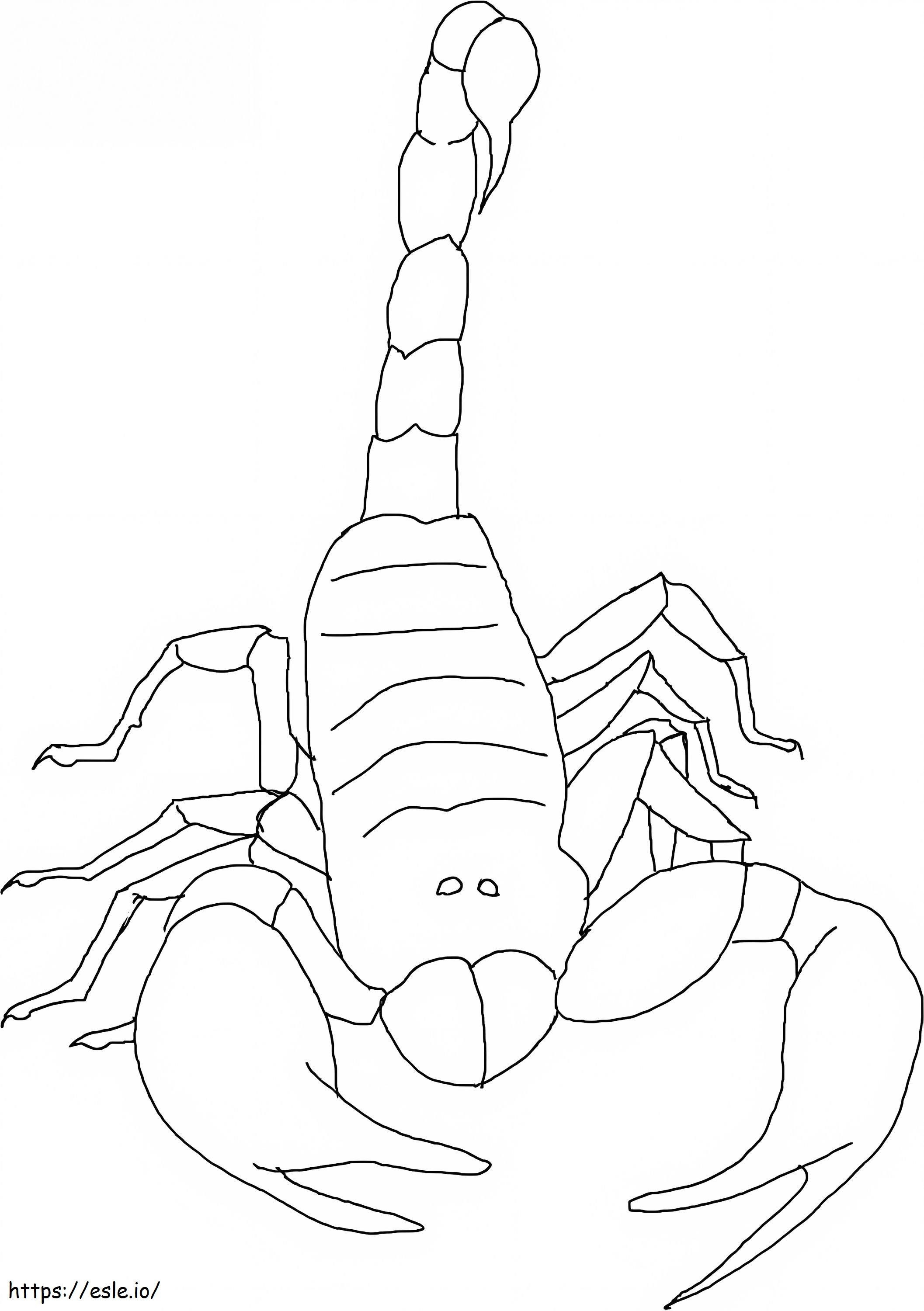 Free Scorpion coloring page