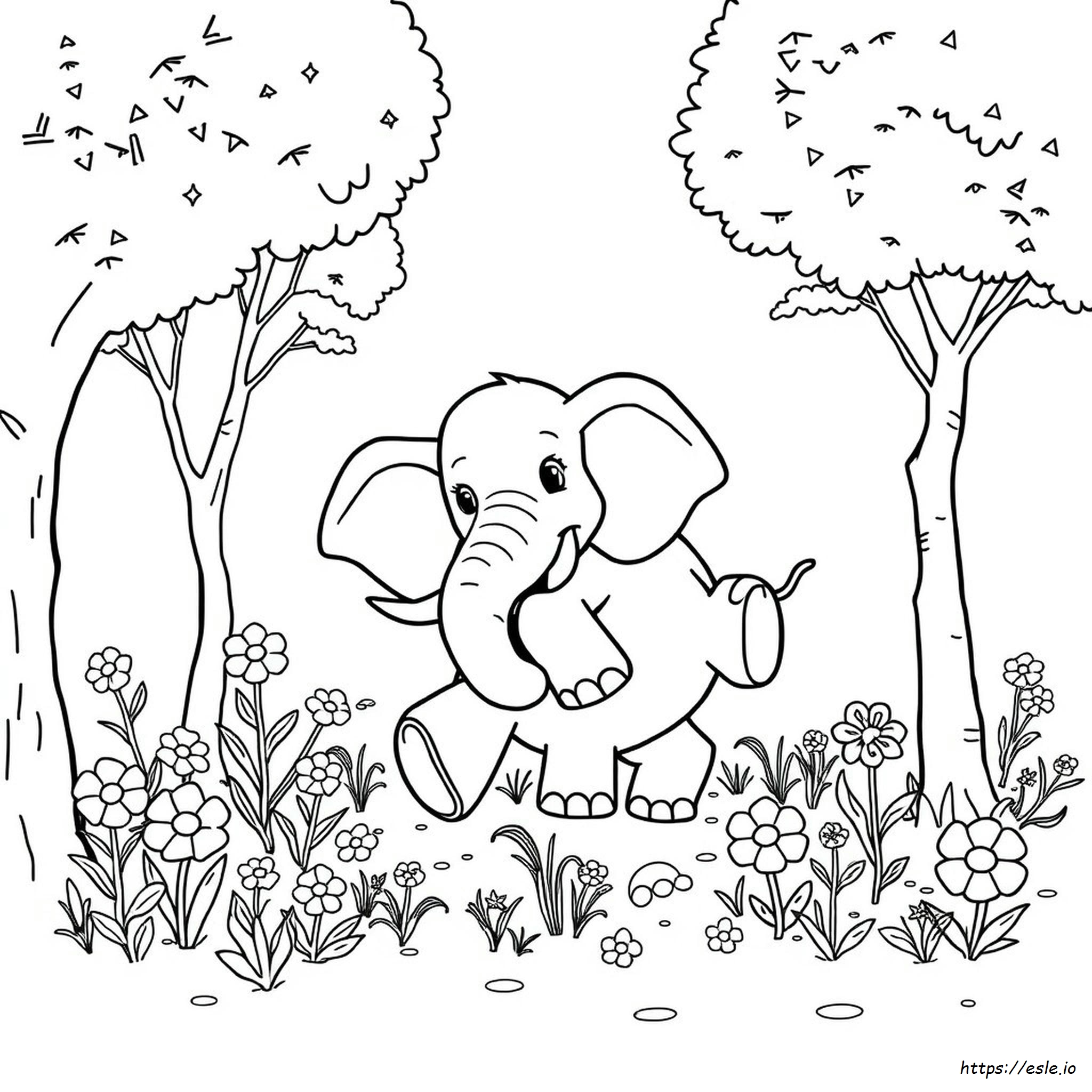 Drunk Elephant Coloring Page