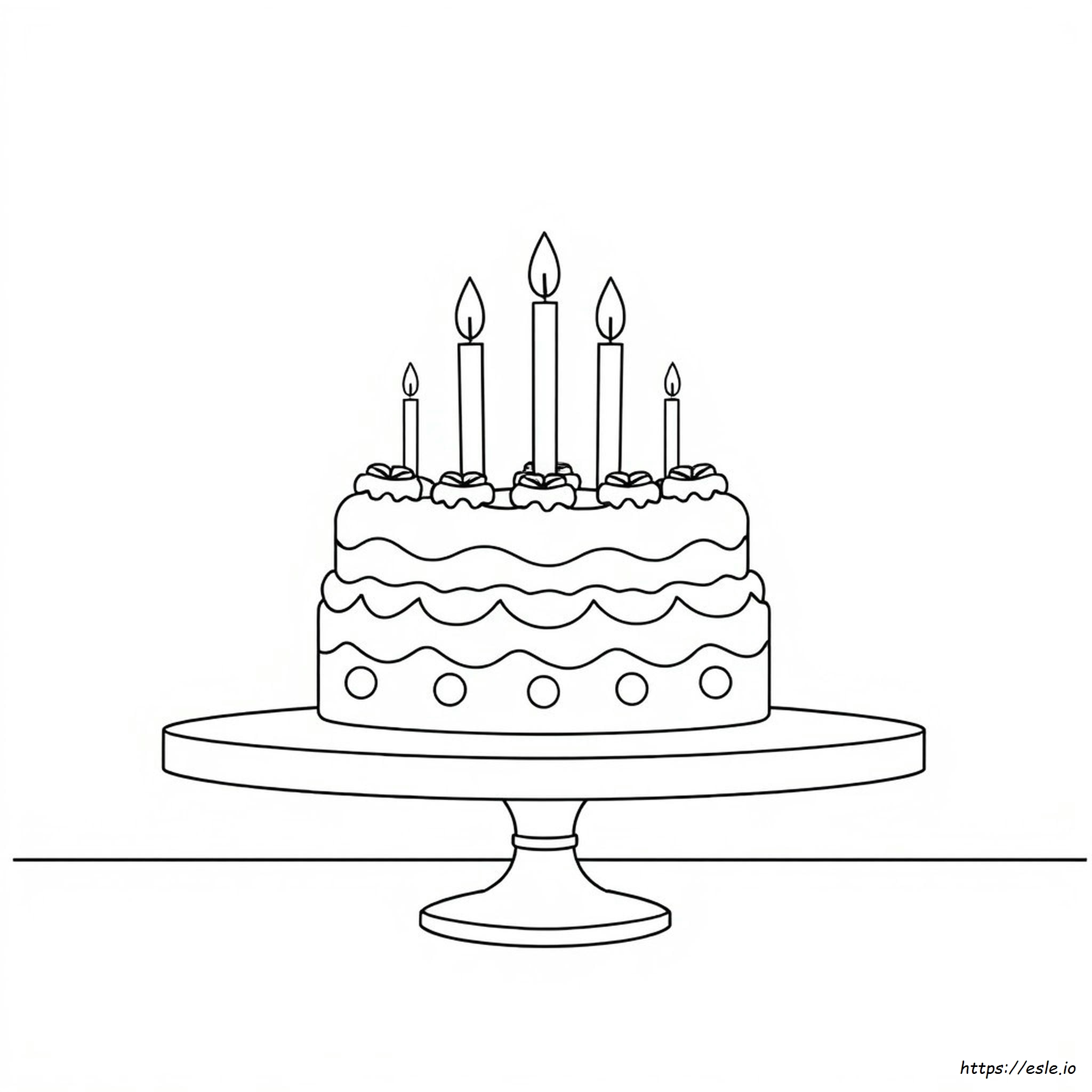 Big Cake Coloring Pages