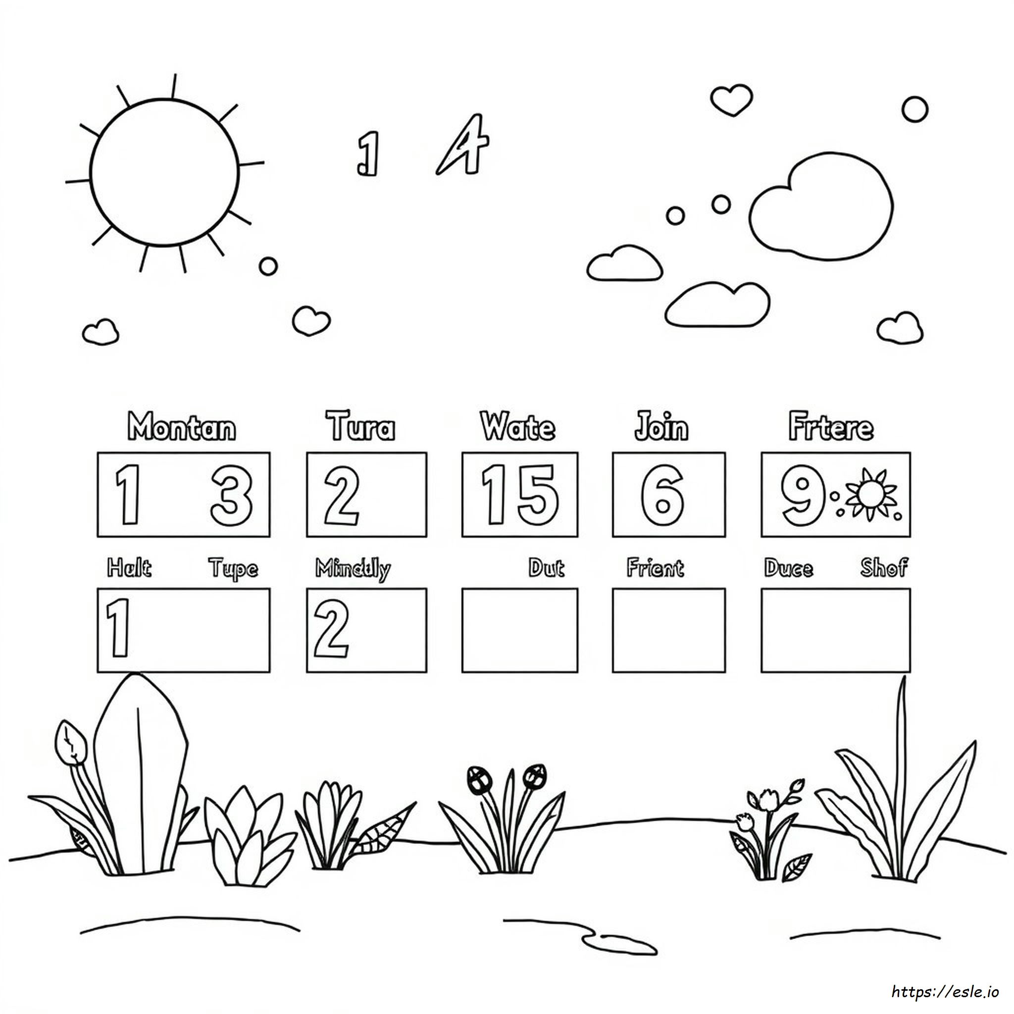 Meses Del Año Para Colorear E Imprimir