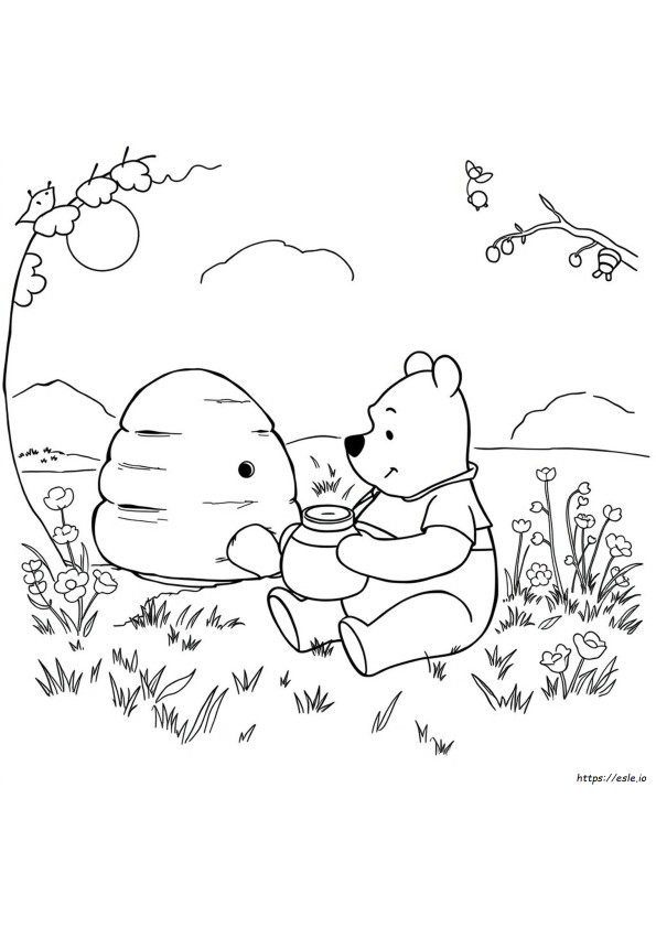 Winnie The Pooh Gambar Mewarnai