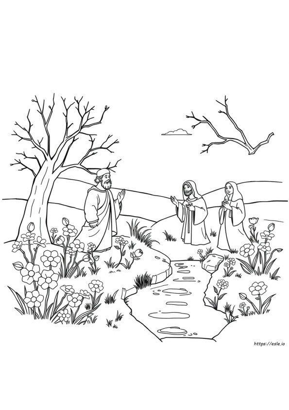 Spring Bible Coloring Pages