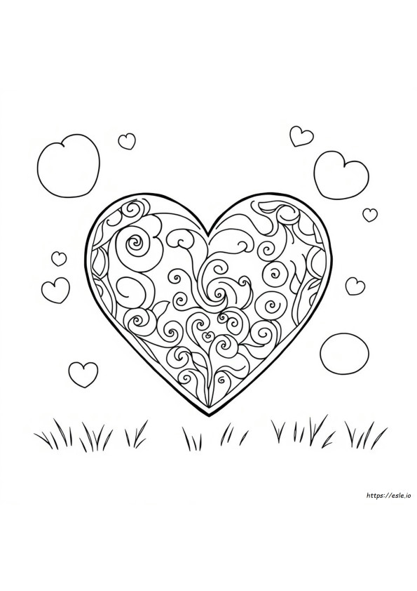 Heart Colouring In