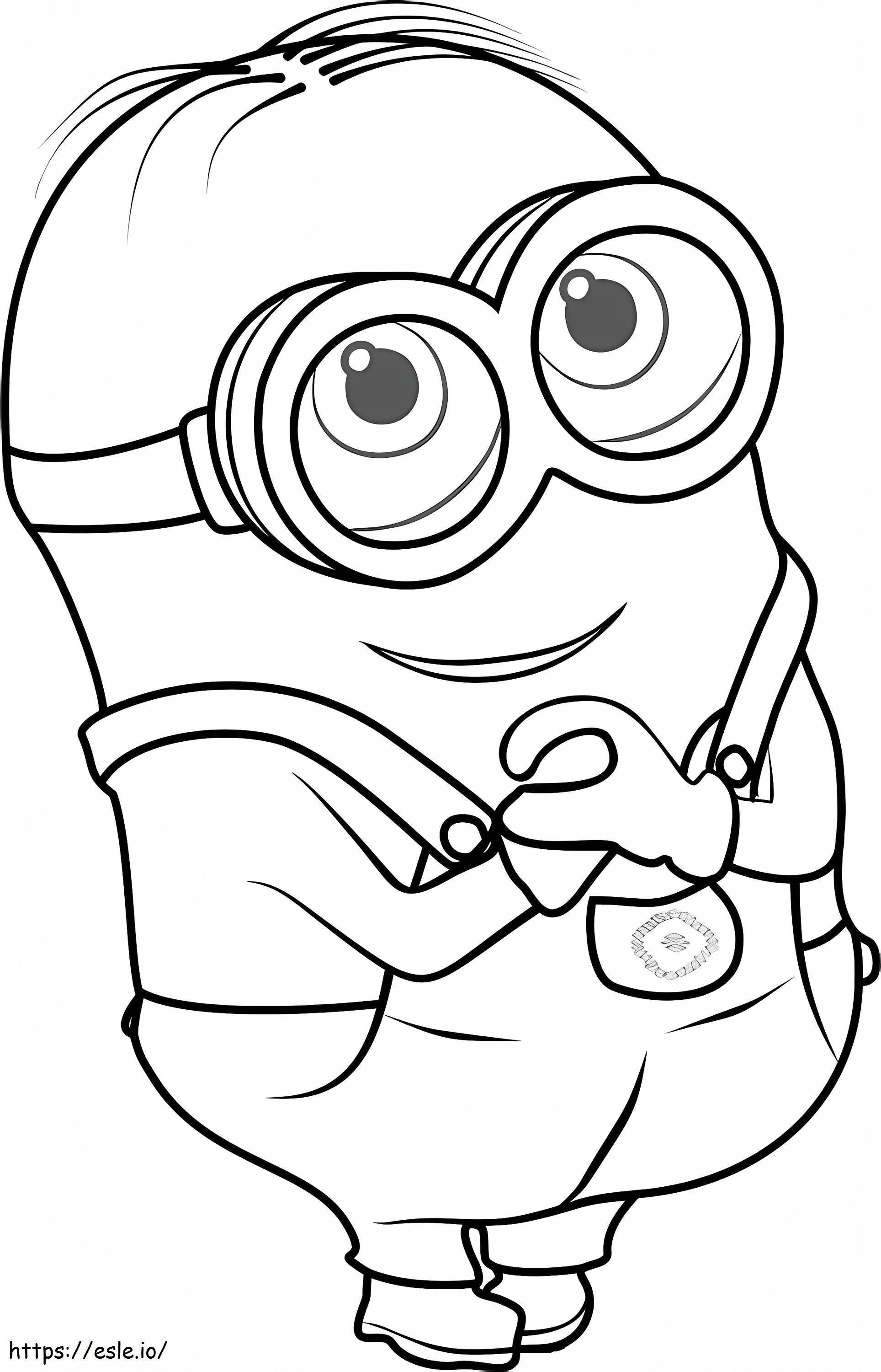 Happy Dave A4 coloring page
