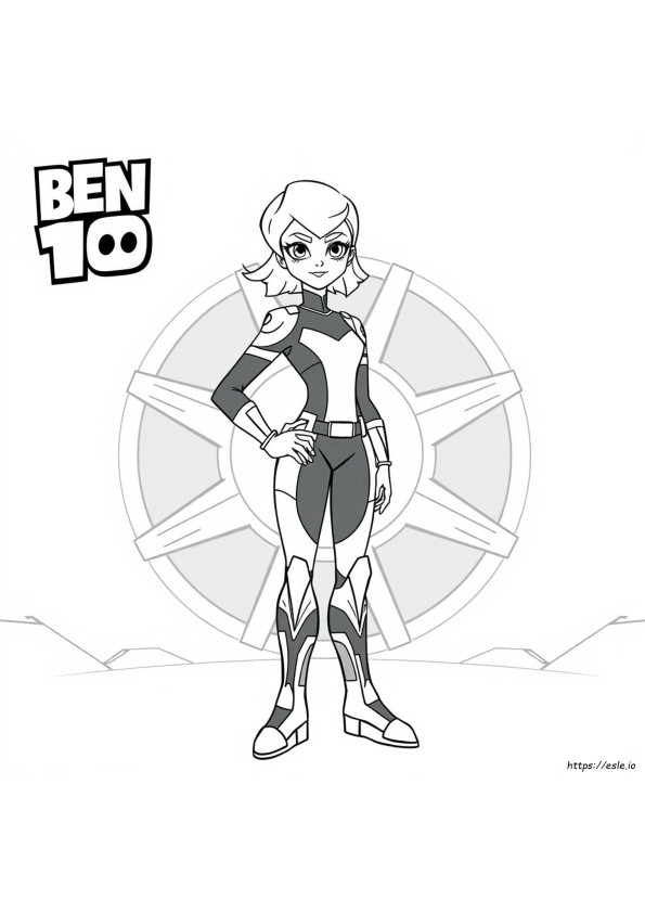 Ben 10 Gwen Páginas Para Colorear