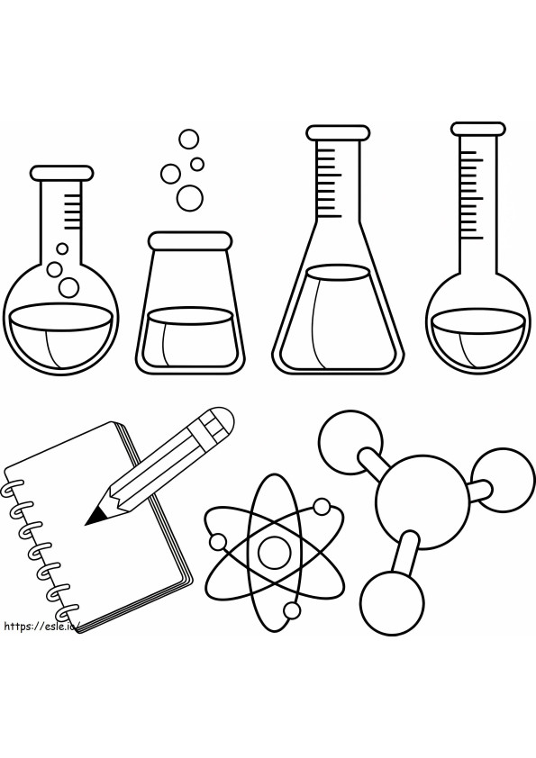 Science Tools coloring page