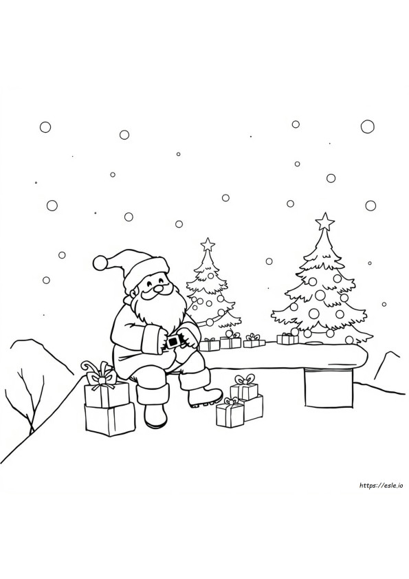 9歳向けクリスマスぬりえ 無料