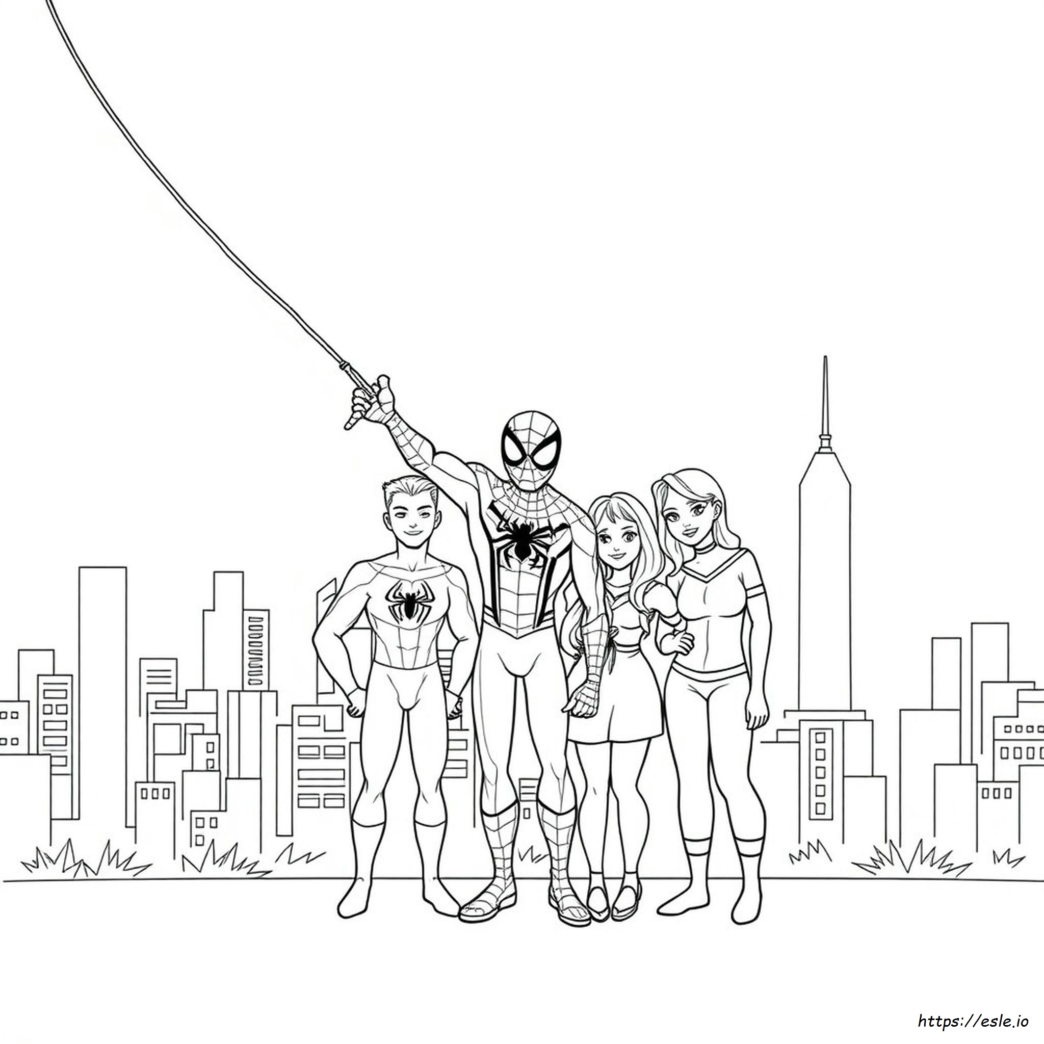 Spidey And His Amazing Friends Colouring