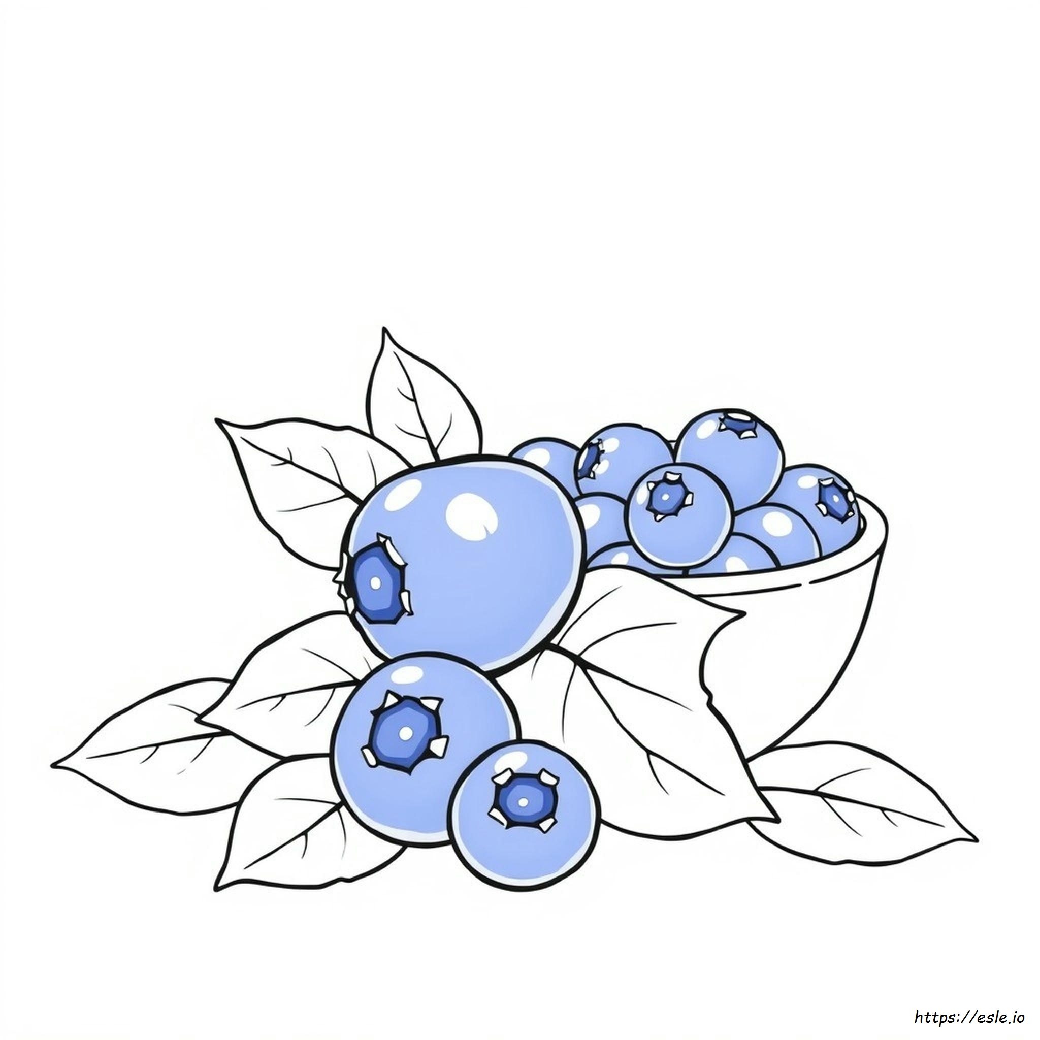 Mirtillo Carino Da Colorare