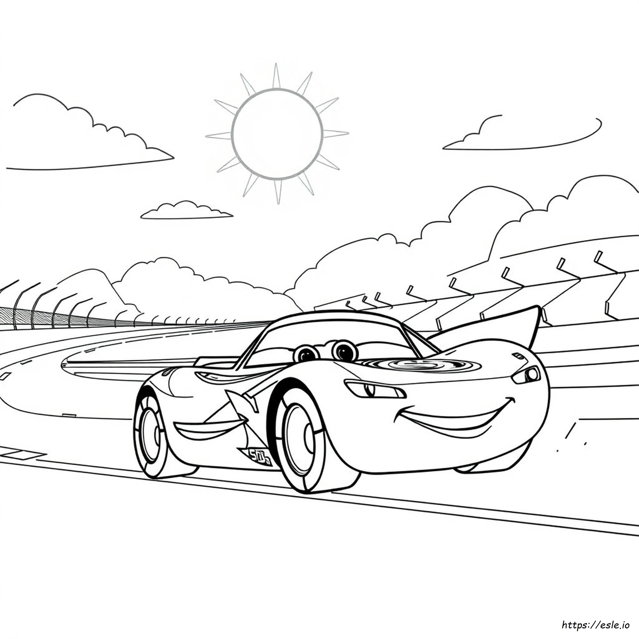 Lightning Mcqueen Race Car Coloring Pages