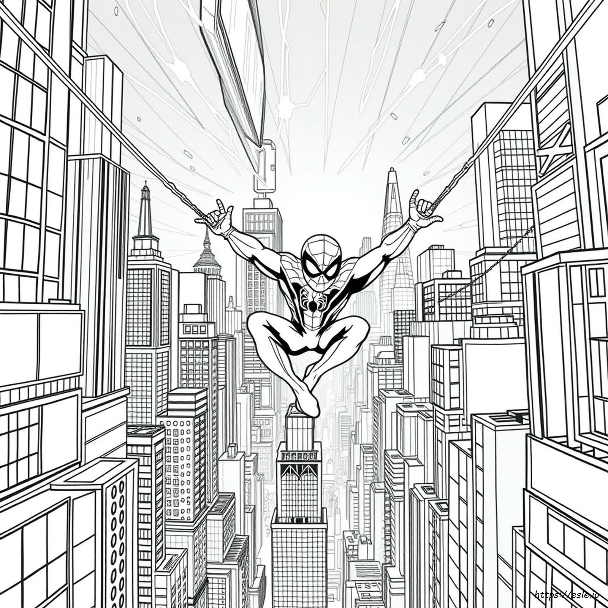 Spider Man Across The Spider Verse Colouring Pages