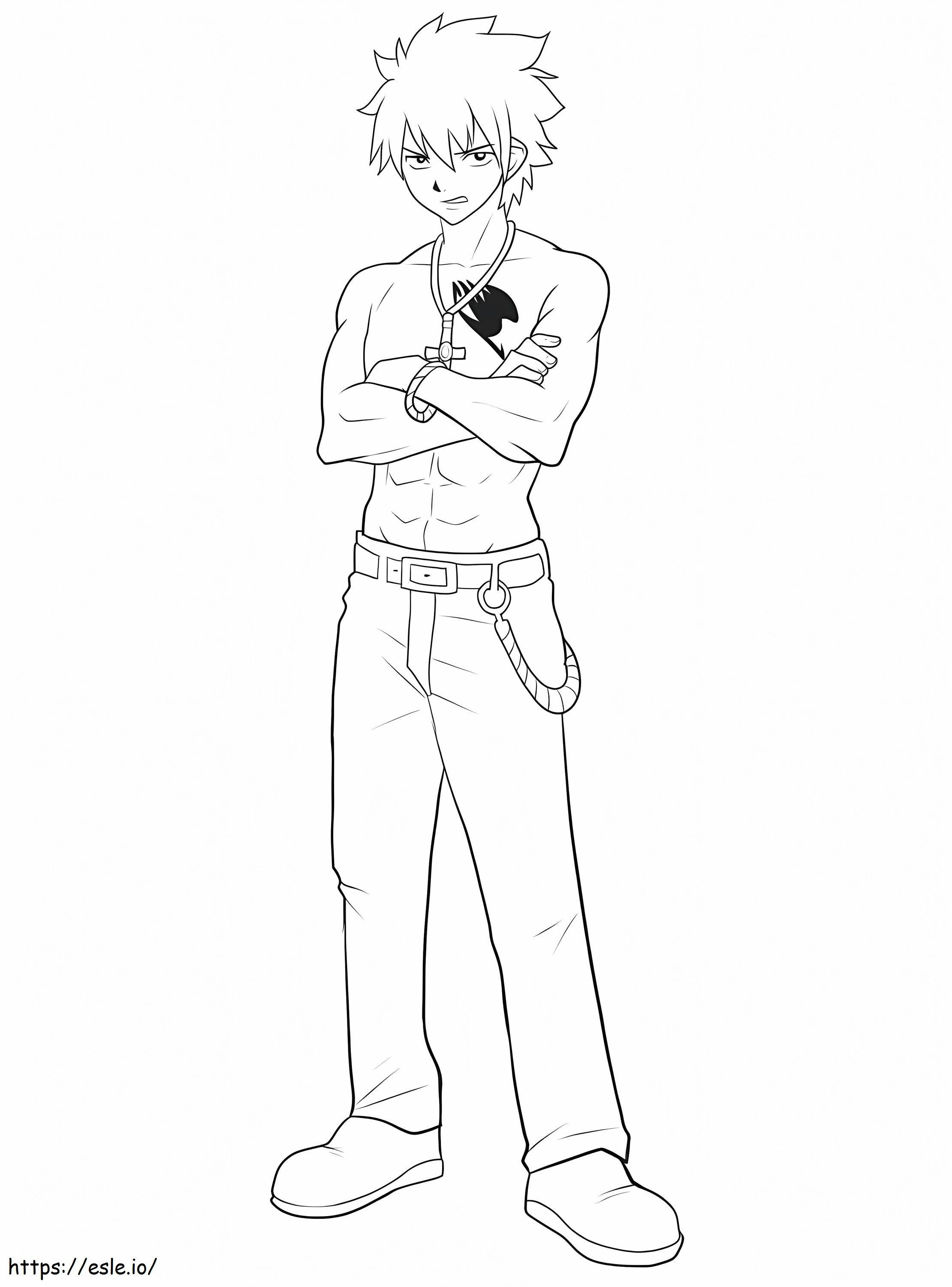 Grey Fullbuster Fairy Tail coloring page