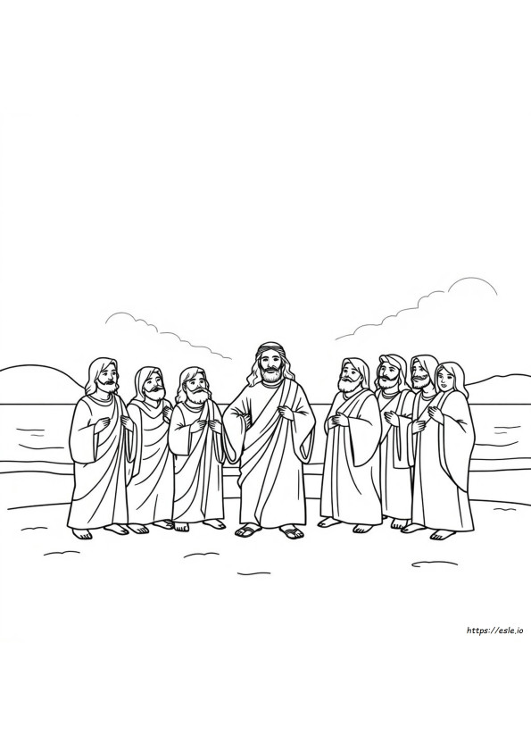 Ucenicii Lui Iisus De Colorat