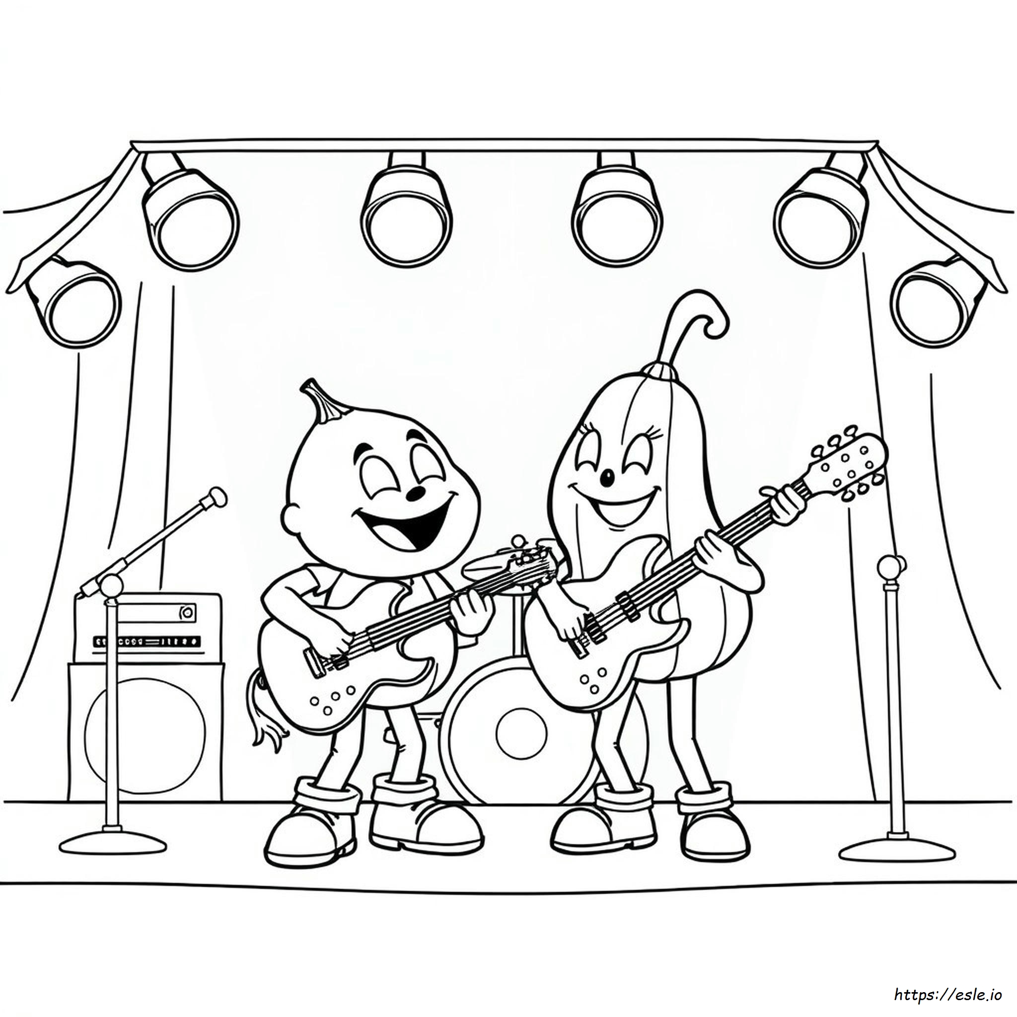 Friday Night Funkin Skid And Pump Coloring Pages