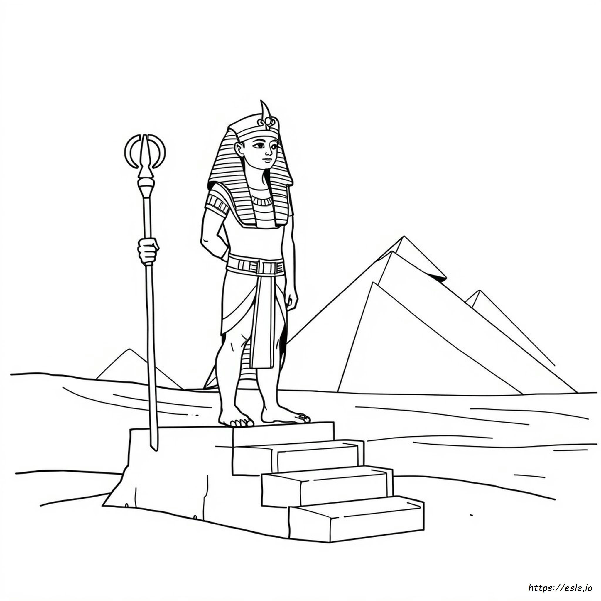 Ägyptischer Pharao Ausmalbilder