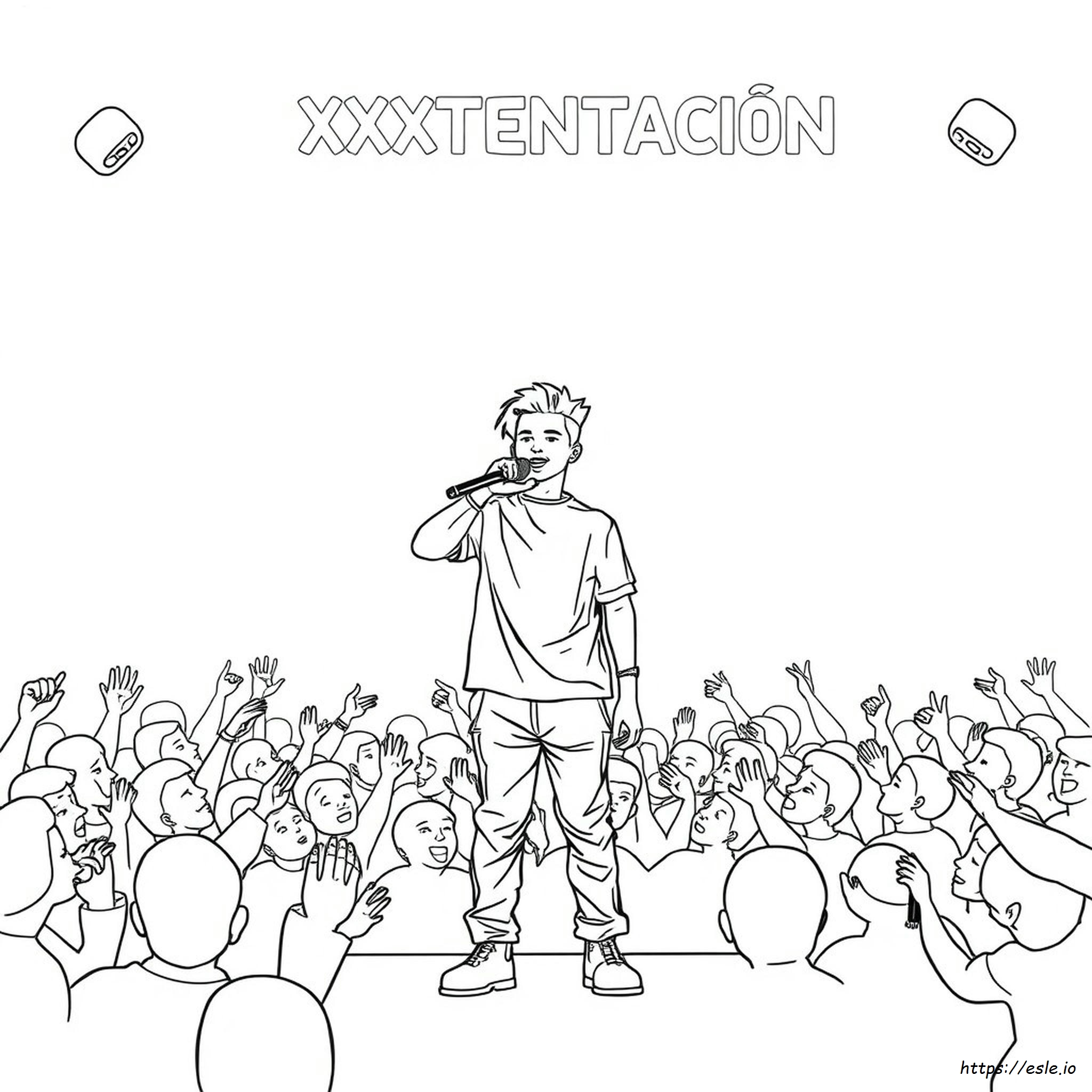 Xxxtentacion Coloring Sheet