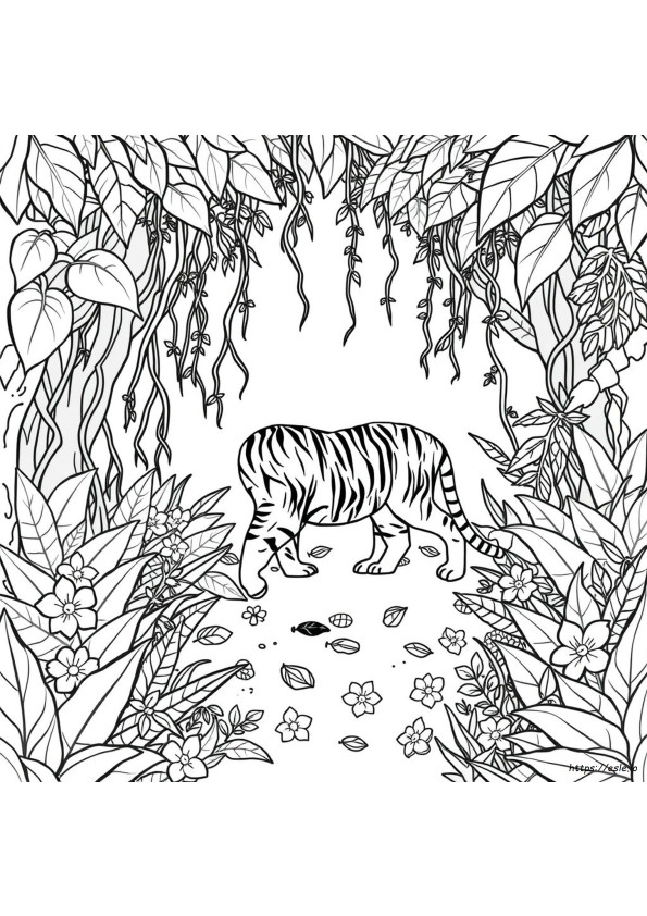 Jungle Coloring Pages Free