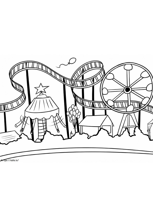 Amusement Park coloring page